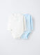 Pack 2 body incrociati in interlock di puro cotone neonata_0