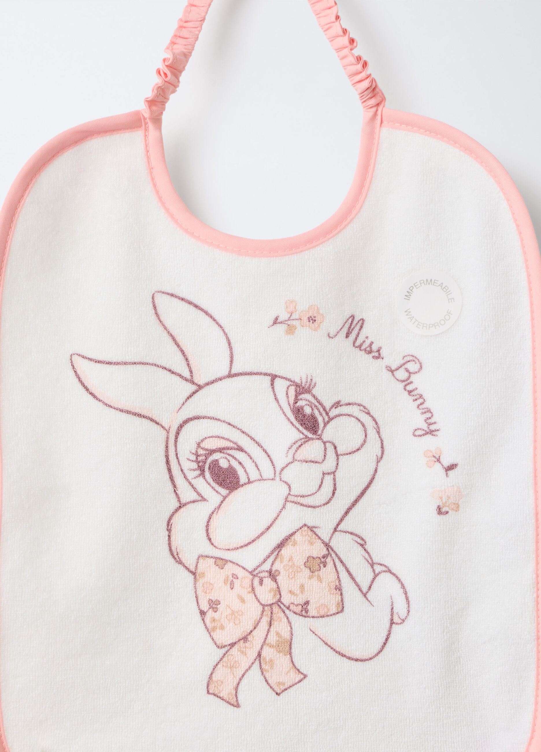 Bavaglini Disney impermeabili misto cotone neonata_3