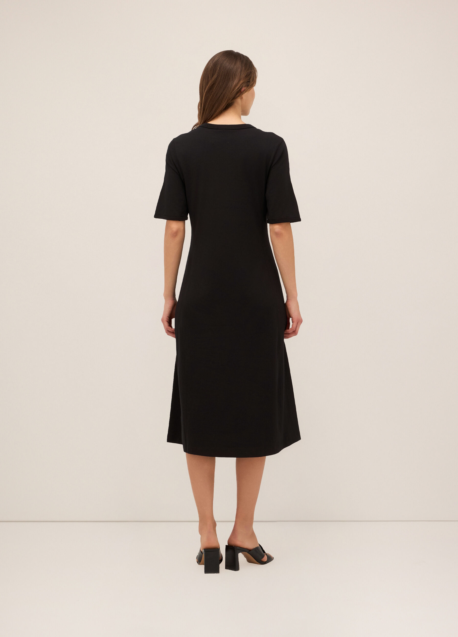 Abito in jersey di cotone stretch donna