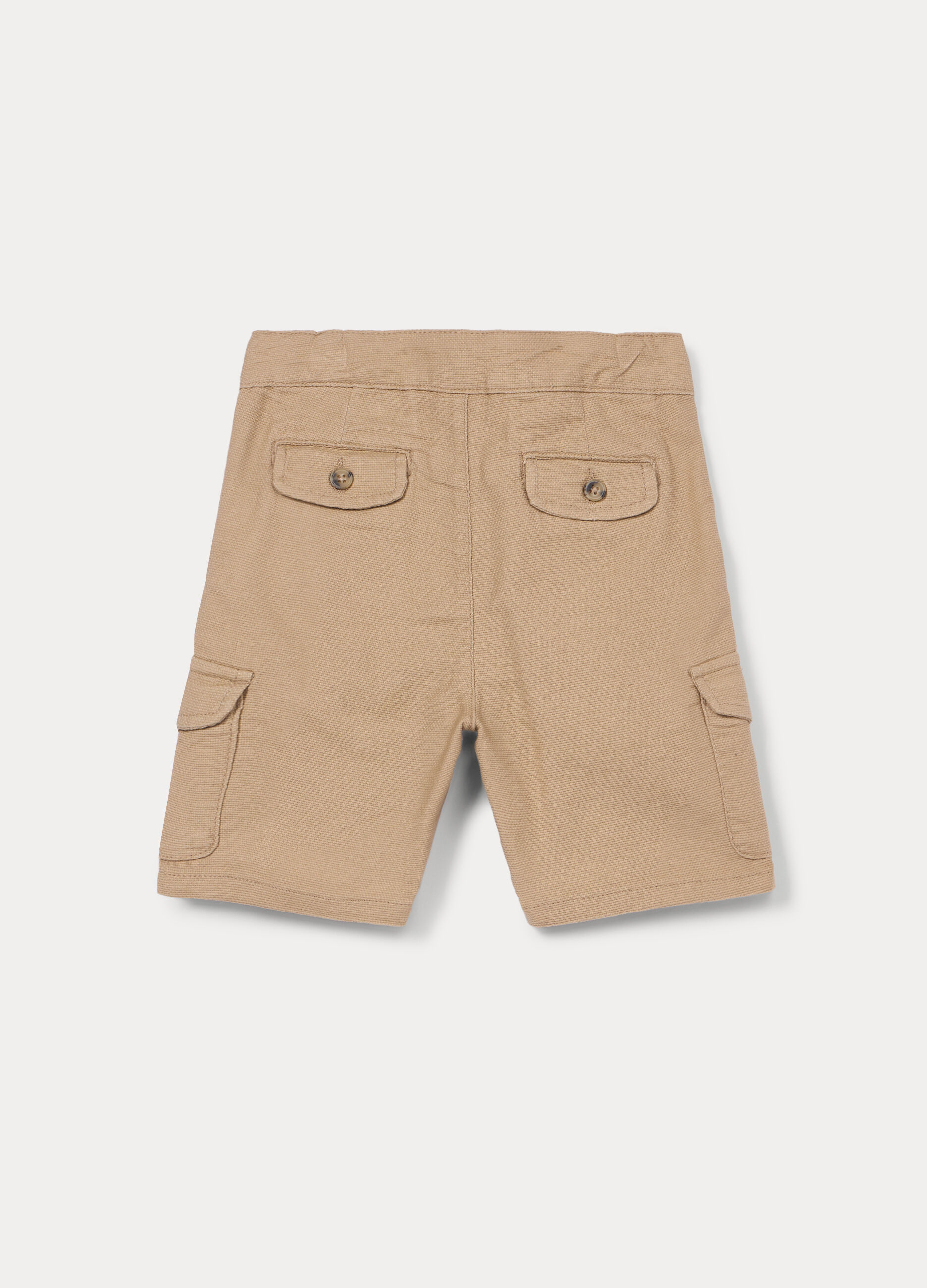 Shorts cargo in puro cotone bambino_1