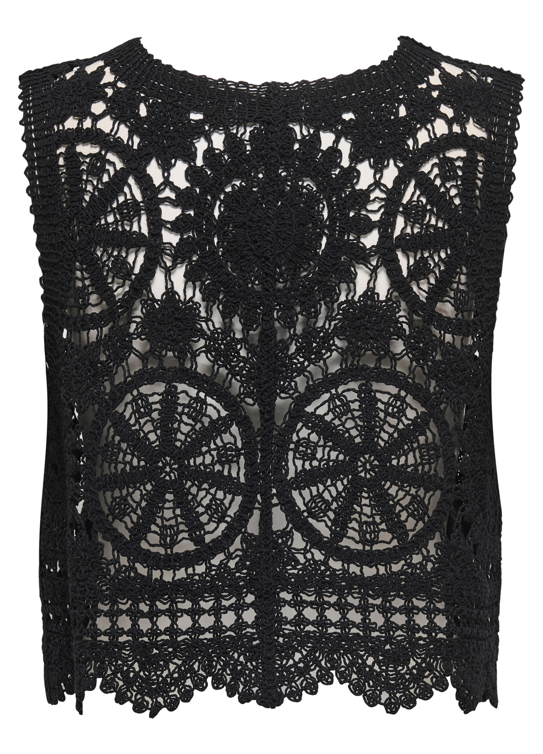 Cardigan smanicato tricot donna