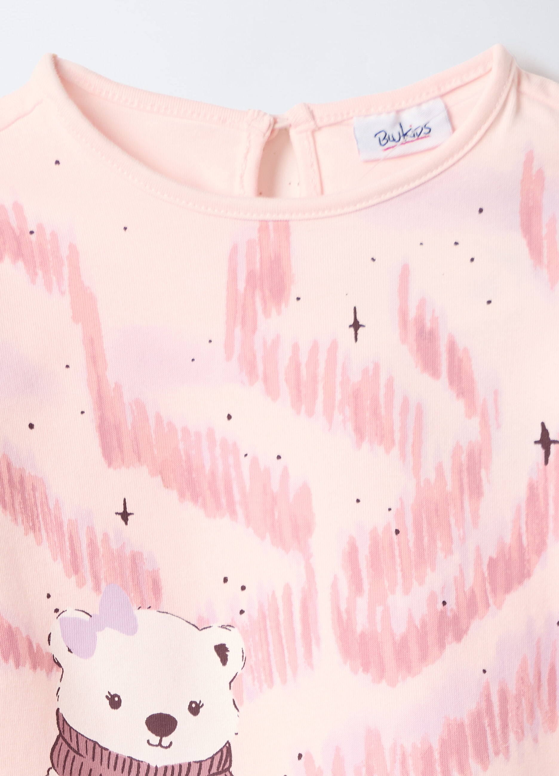 T-shirt in jersey di cotone stretch bimba_2