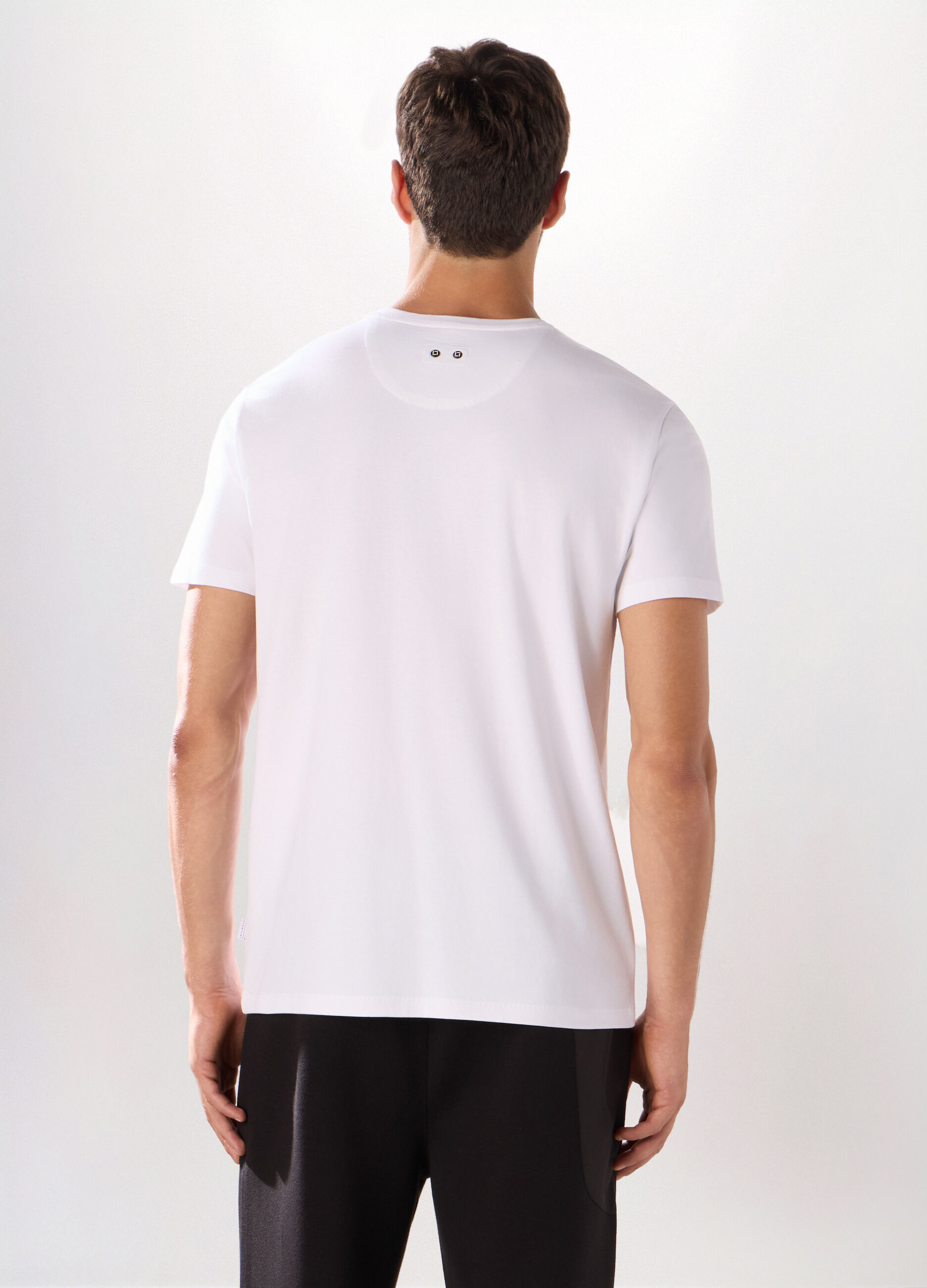 T-shirt in cotone stretch uomo_1