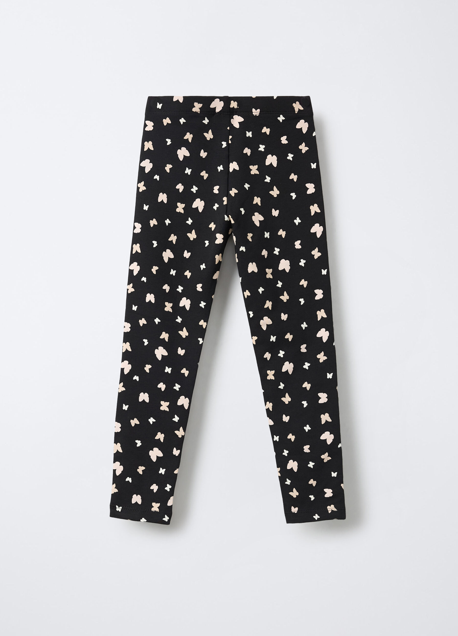 Leggings in cotone garzato stretch Fit Slim bambina_1
