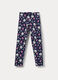 Leggings in french terry di cotone bambina_0