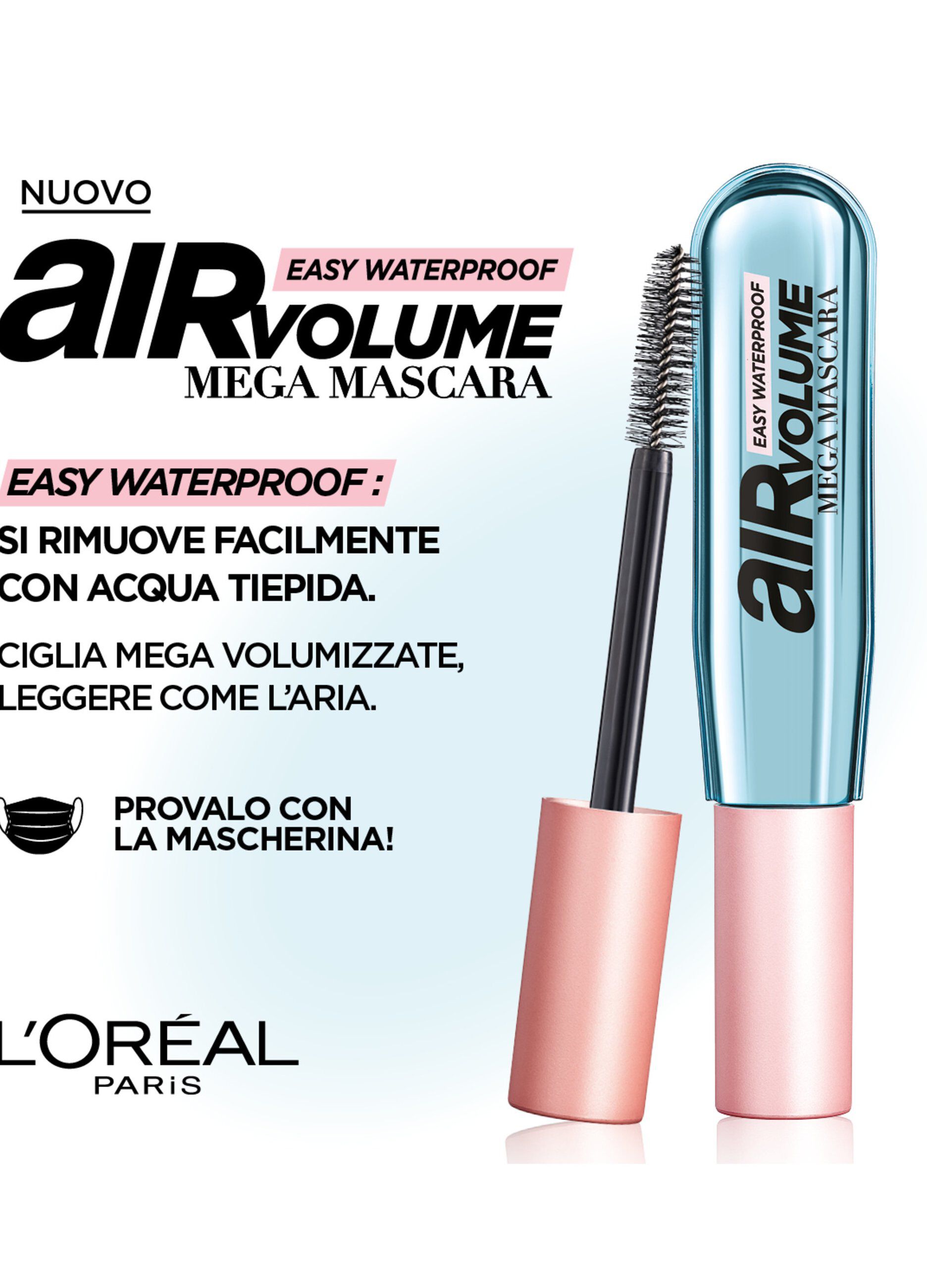 L'Oréal Paris Air Volume Mega Mascara Waterproof.