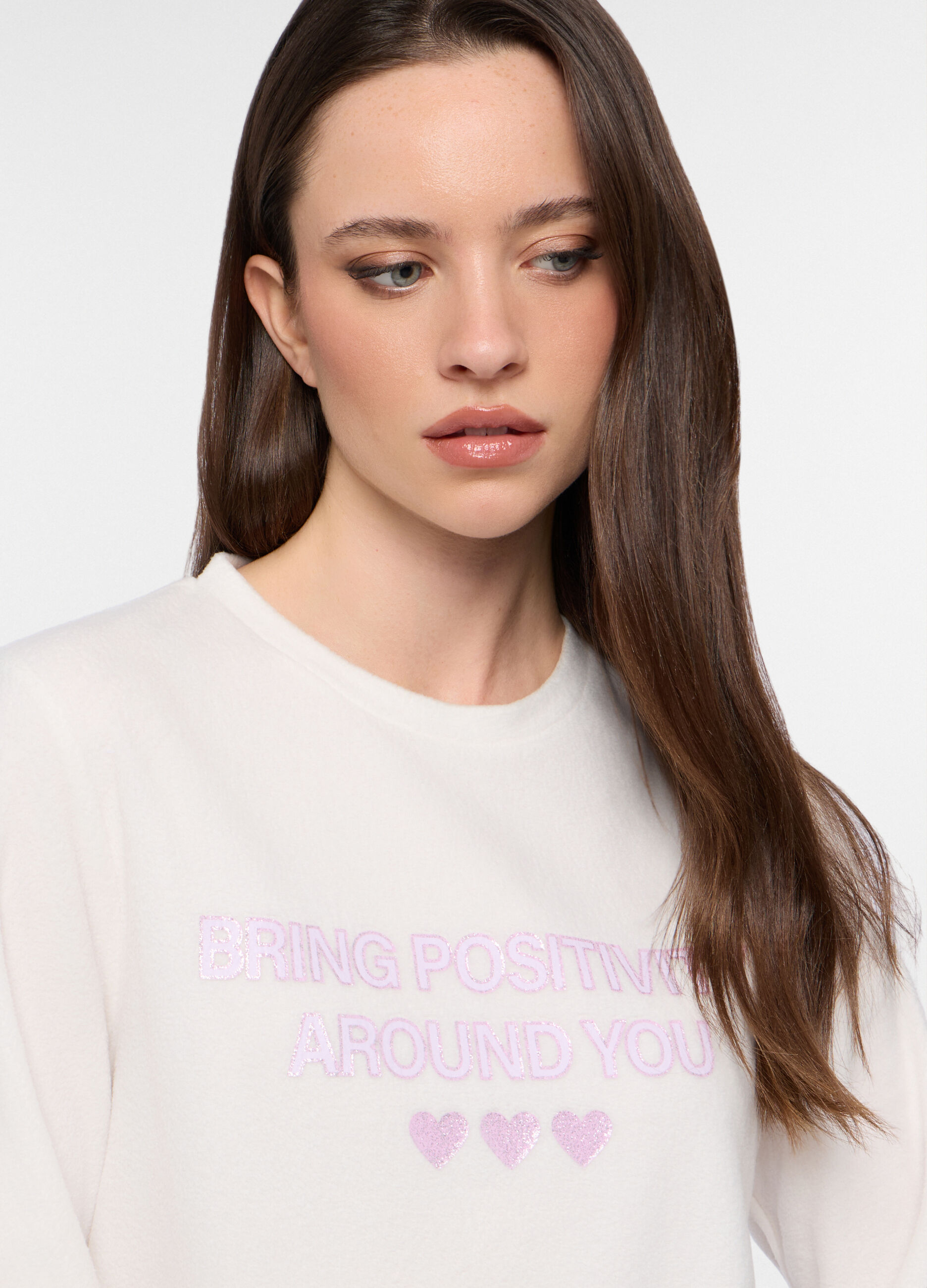 Set pigiama lungo in pile donna_2