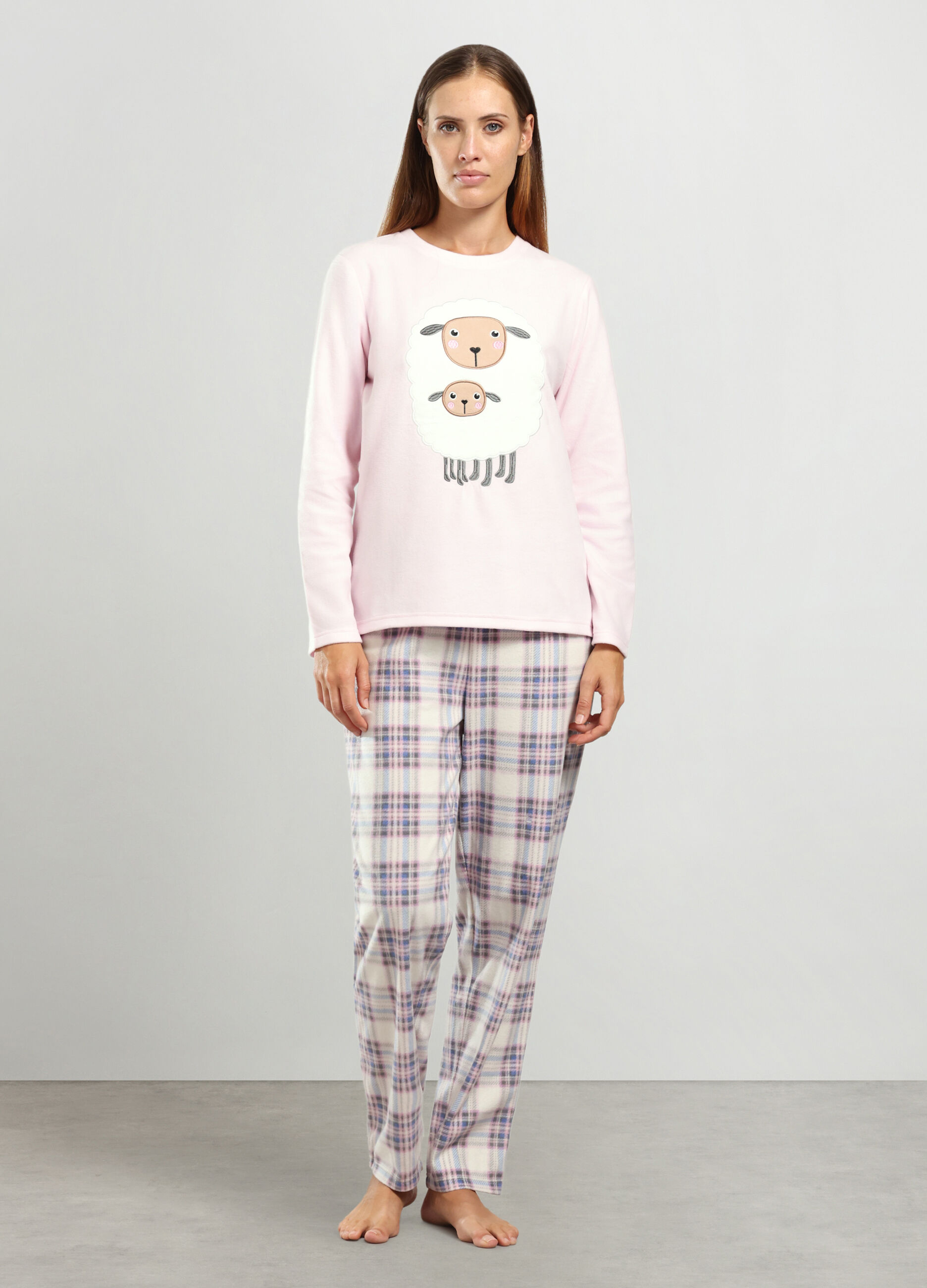 Set pigiama in pile donna_0