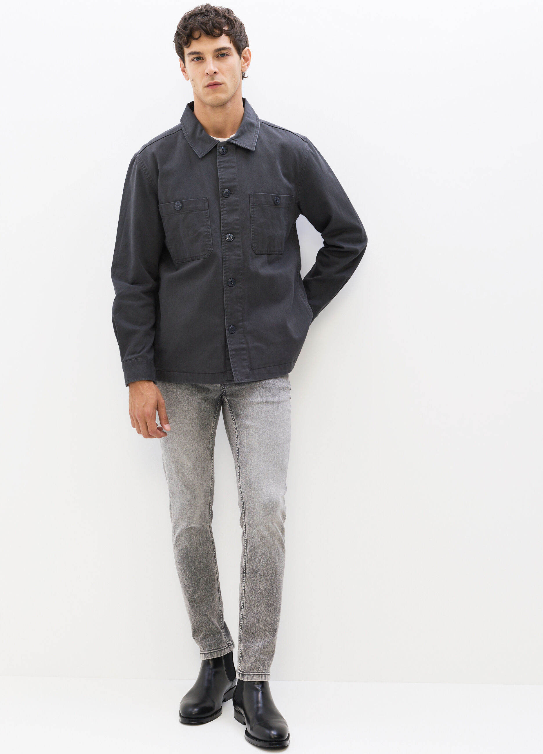 Jeans skinny fit in denim stretch uomo