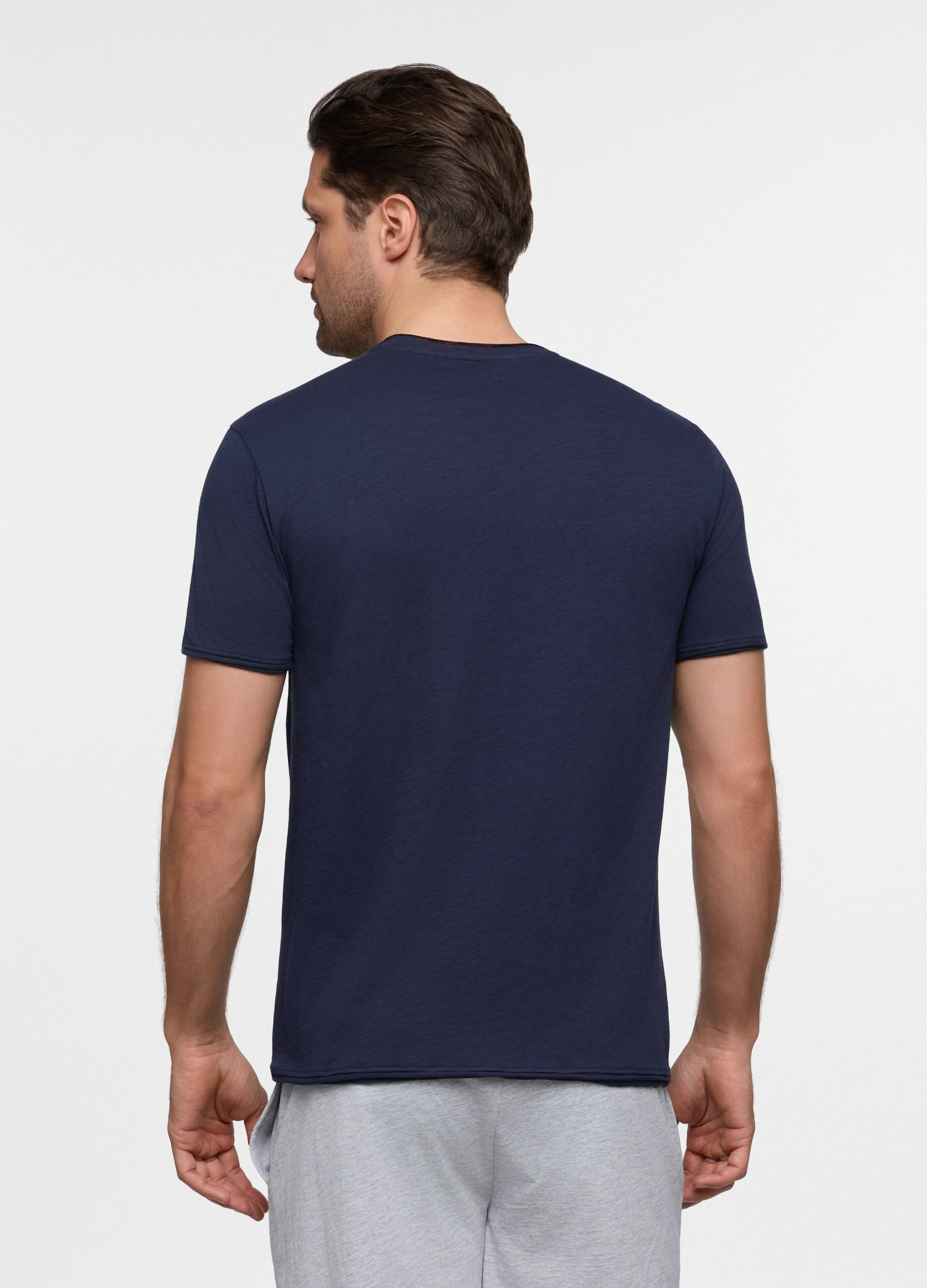 T-shirt in cotone con taschino uomo