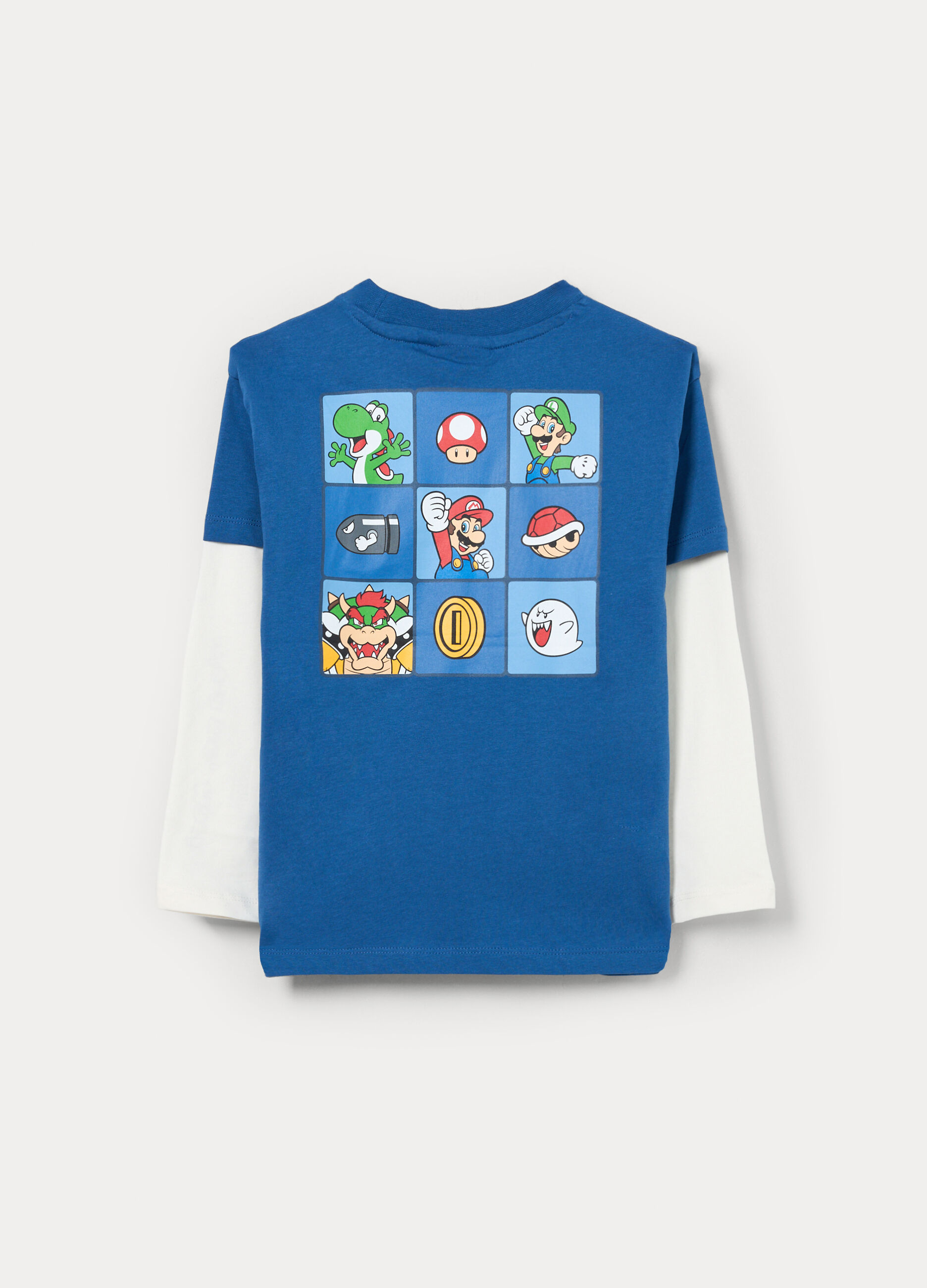 T-shirt Super Mario in jersey di puro cotone bambino_1