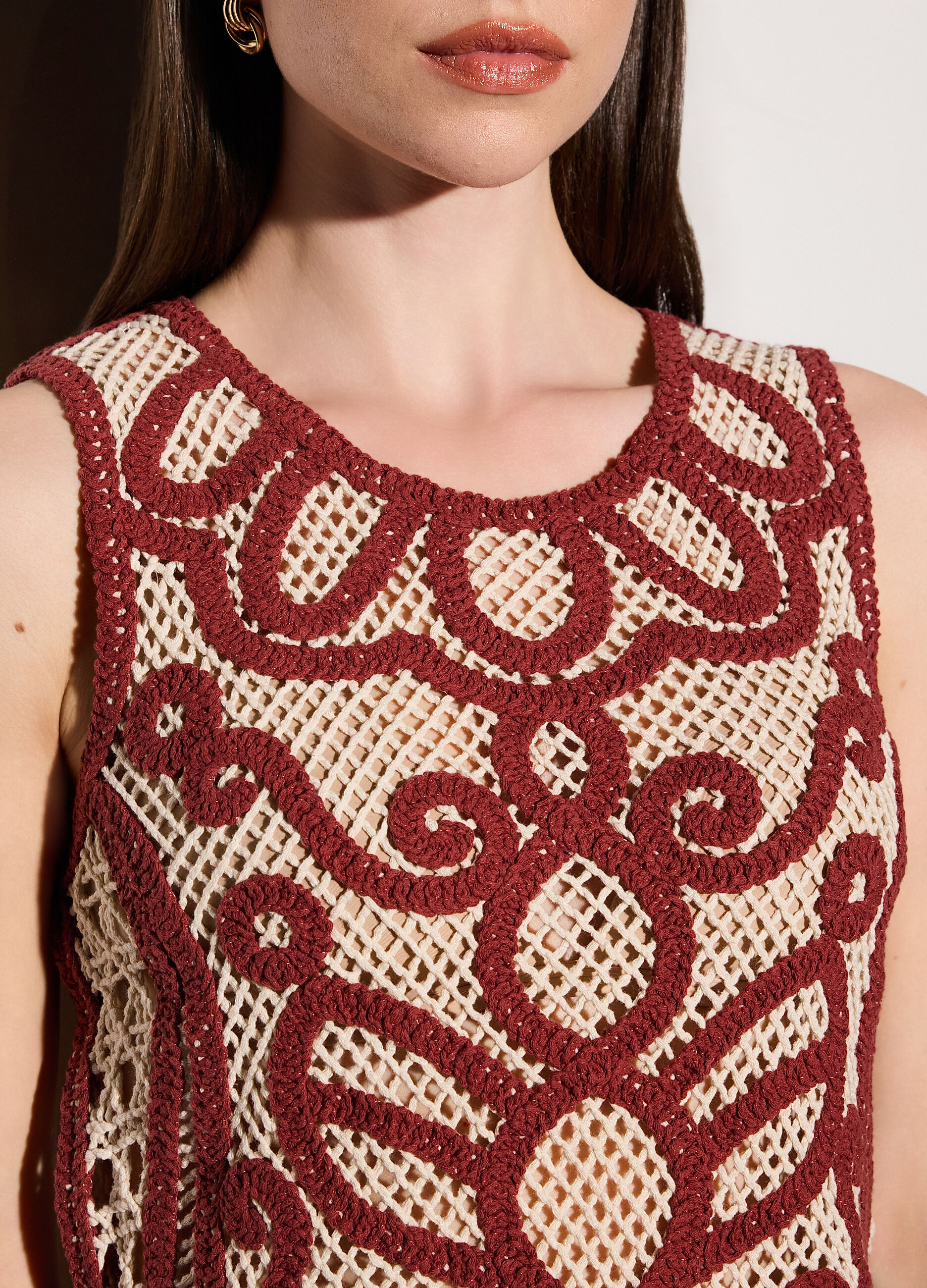 Top girocollo in maglia donna_3