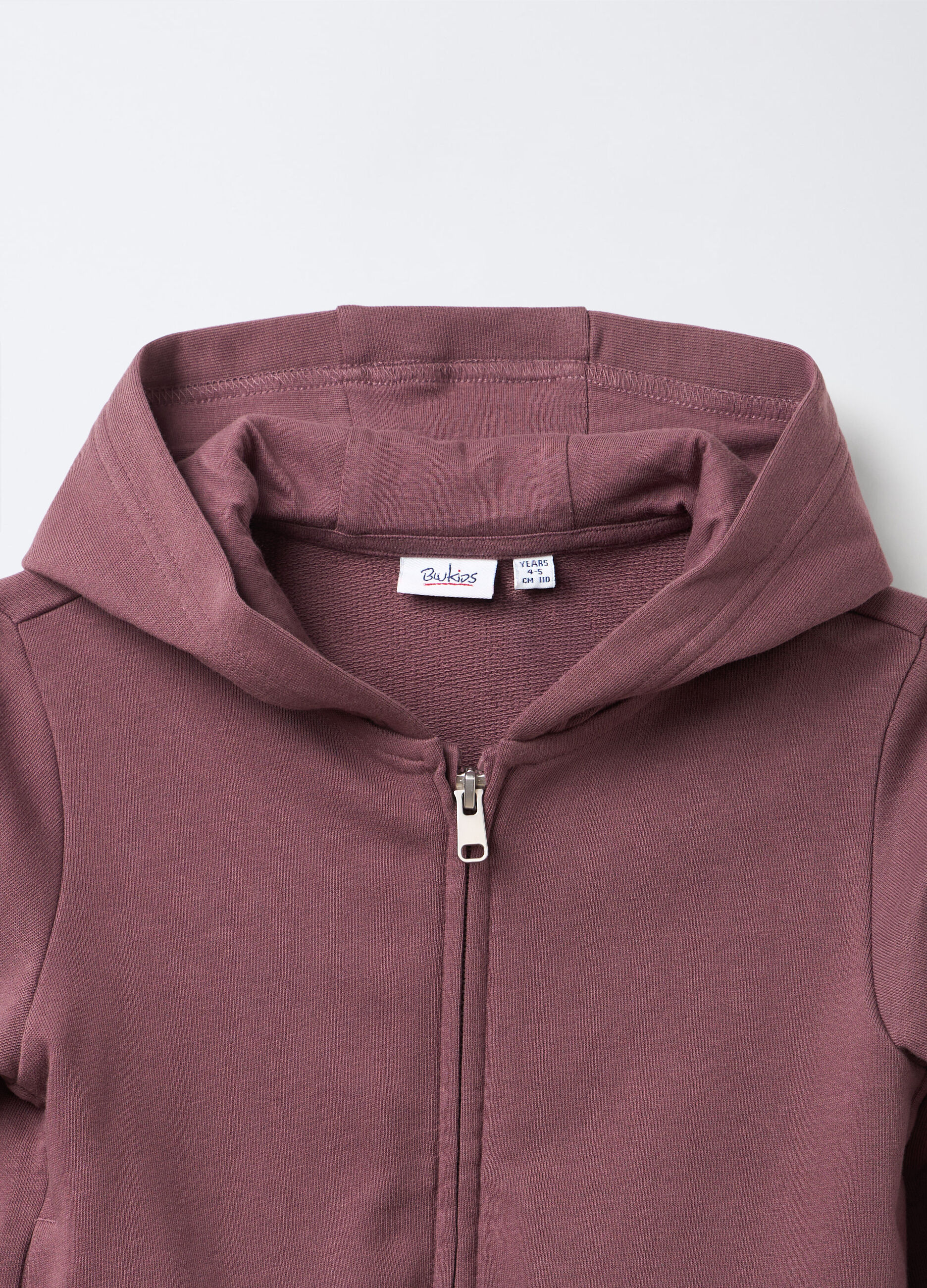 Felpa full zip con cappuccio bambina_2