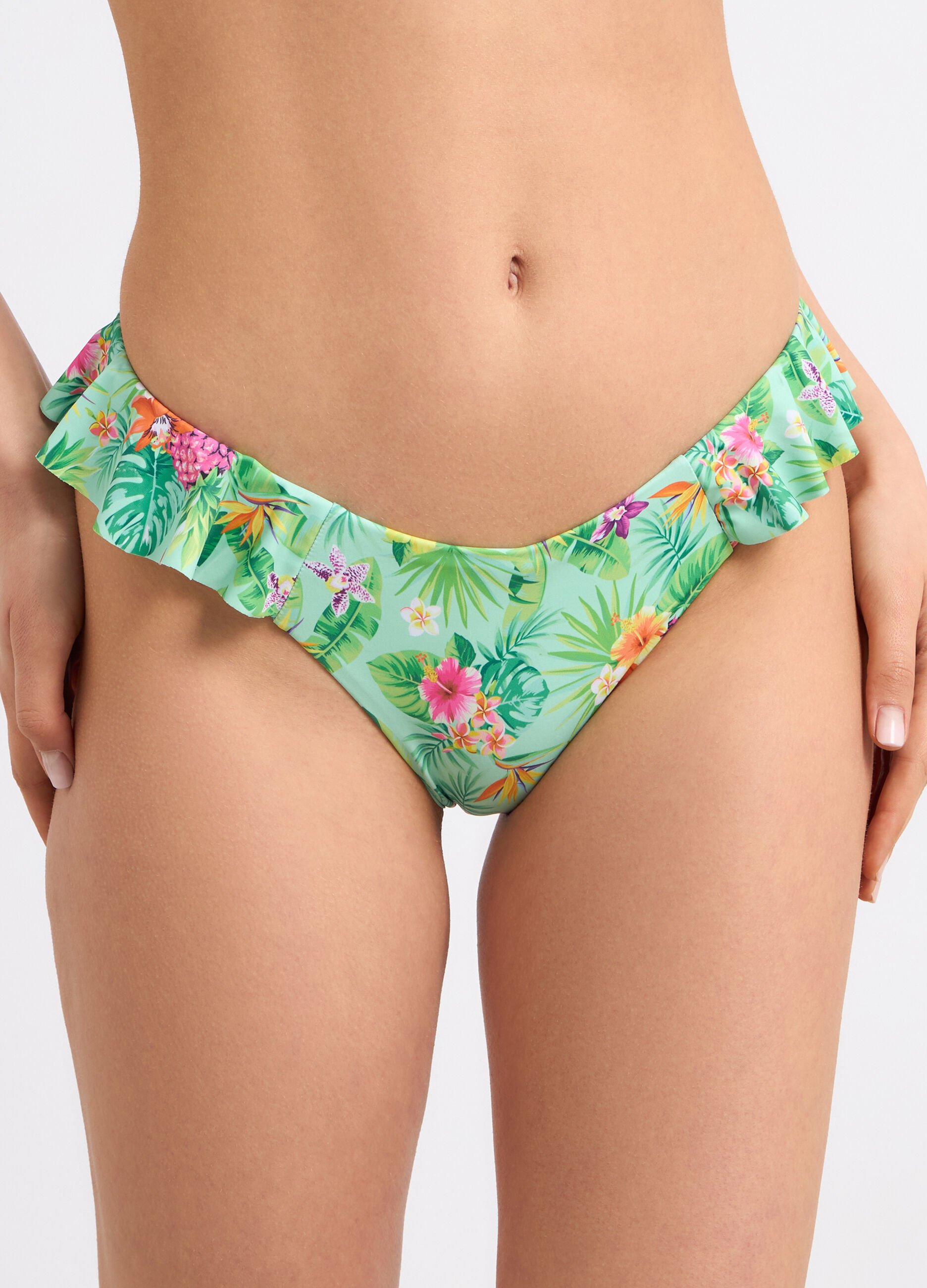 Slip costume con rouches donna_2