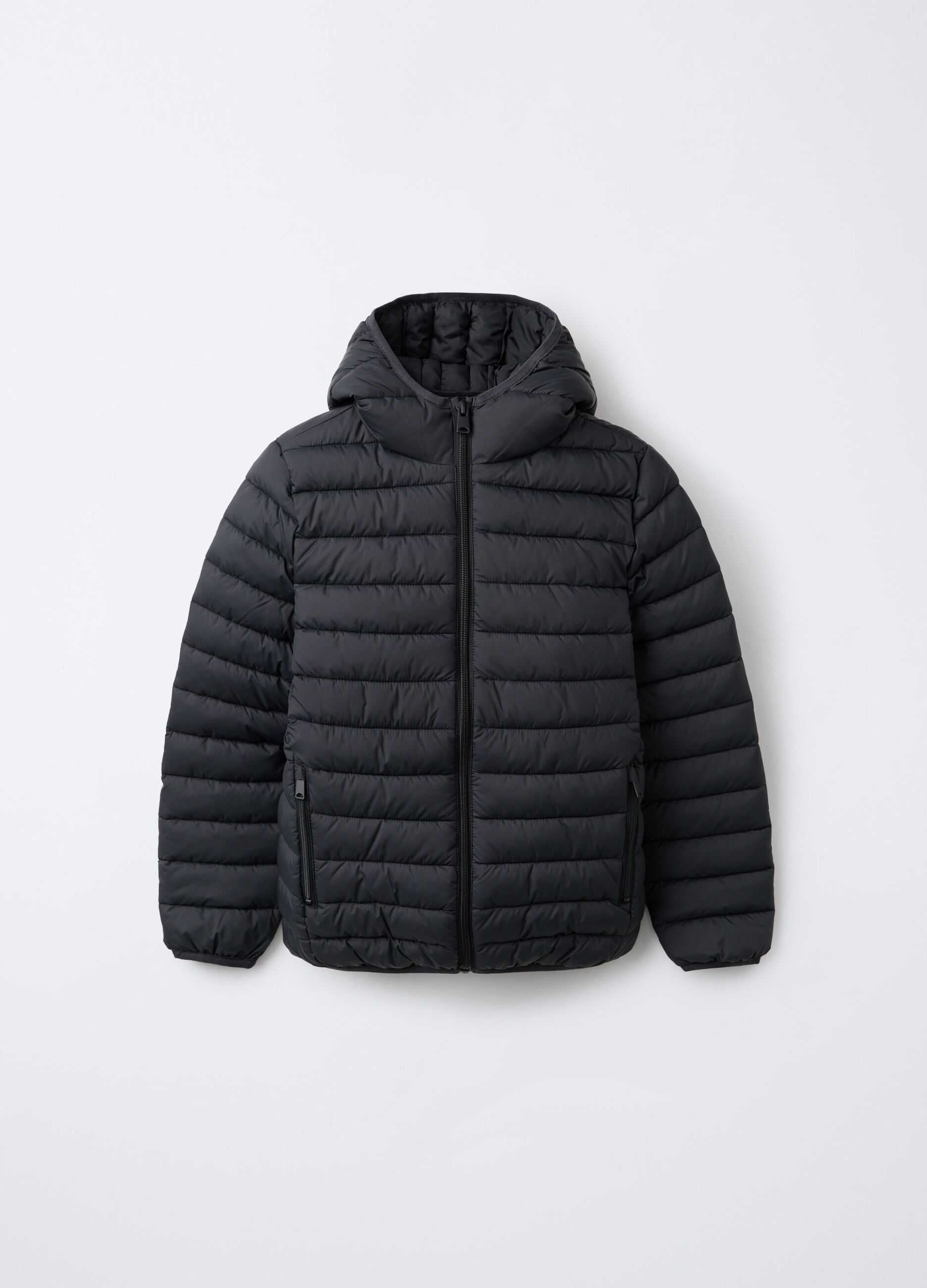Piumino regular fit con cappuccio ragazzo
