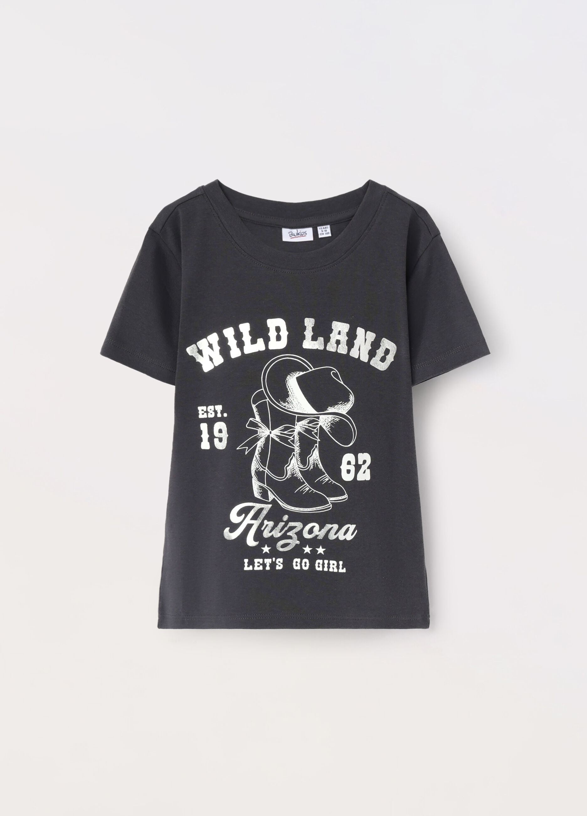 T-shirt in jersey di cotone stretch ragazza_0