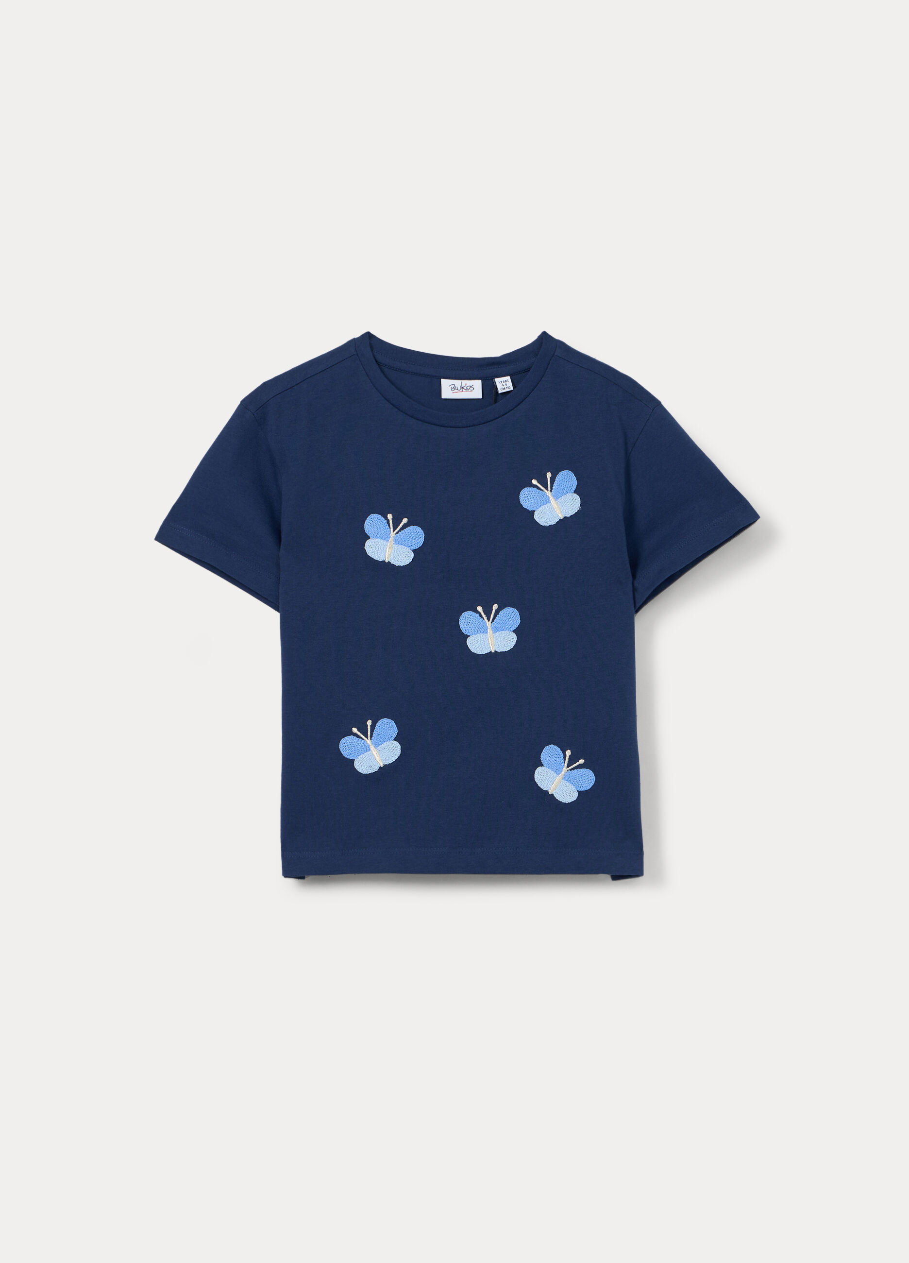 T-shirt in jersey di puro cotone bambina_0