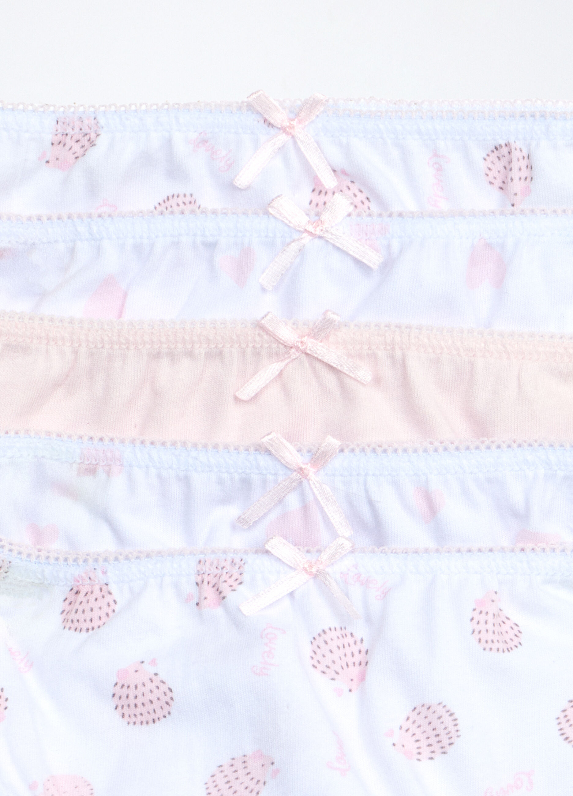 Pack 5 slip in jersey di puro cotone bambina_3