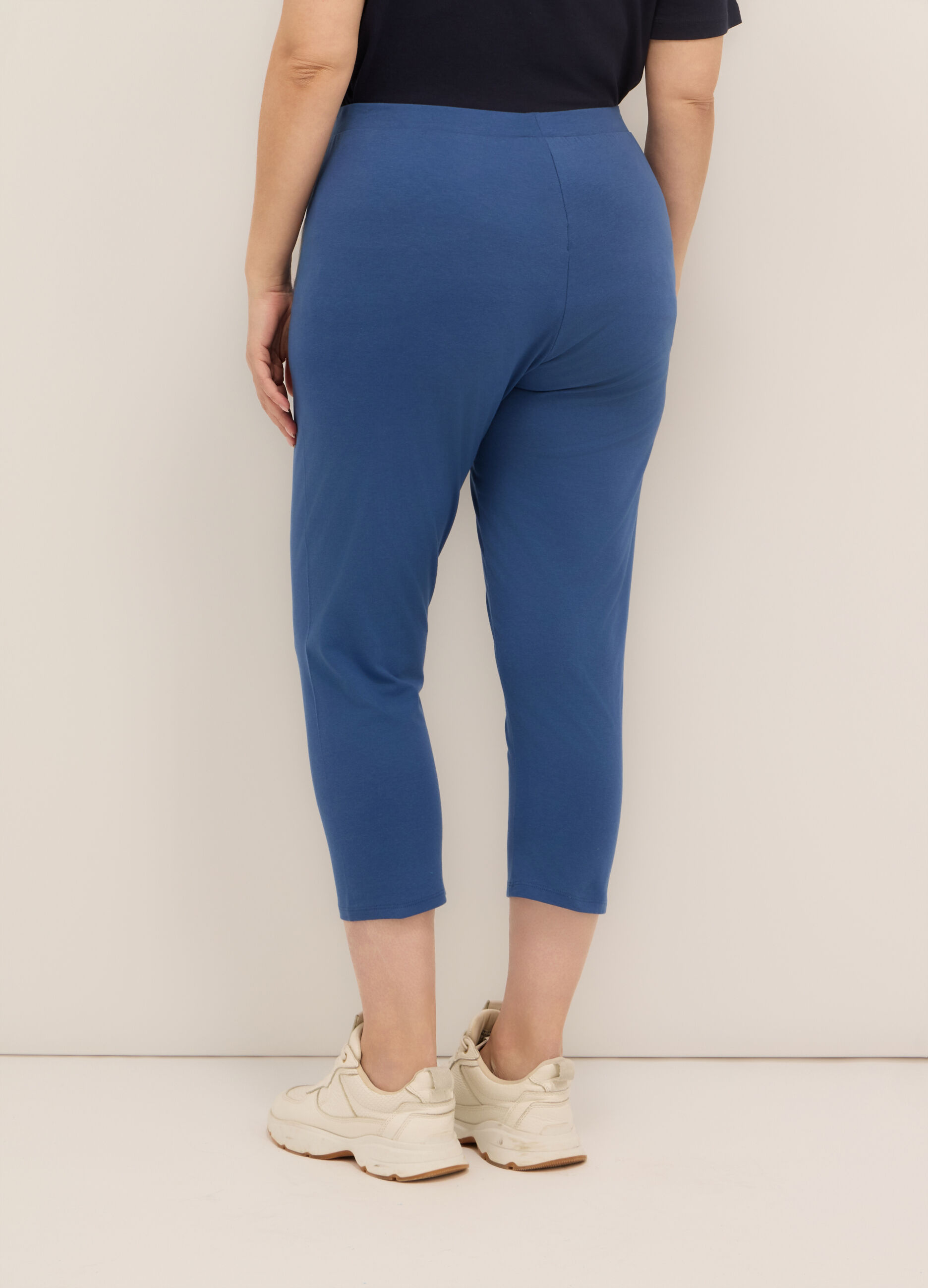 Leggings capri in cotone stretch donna curvy_1