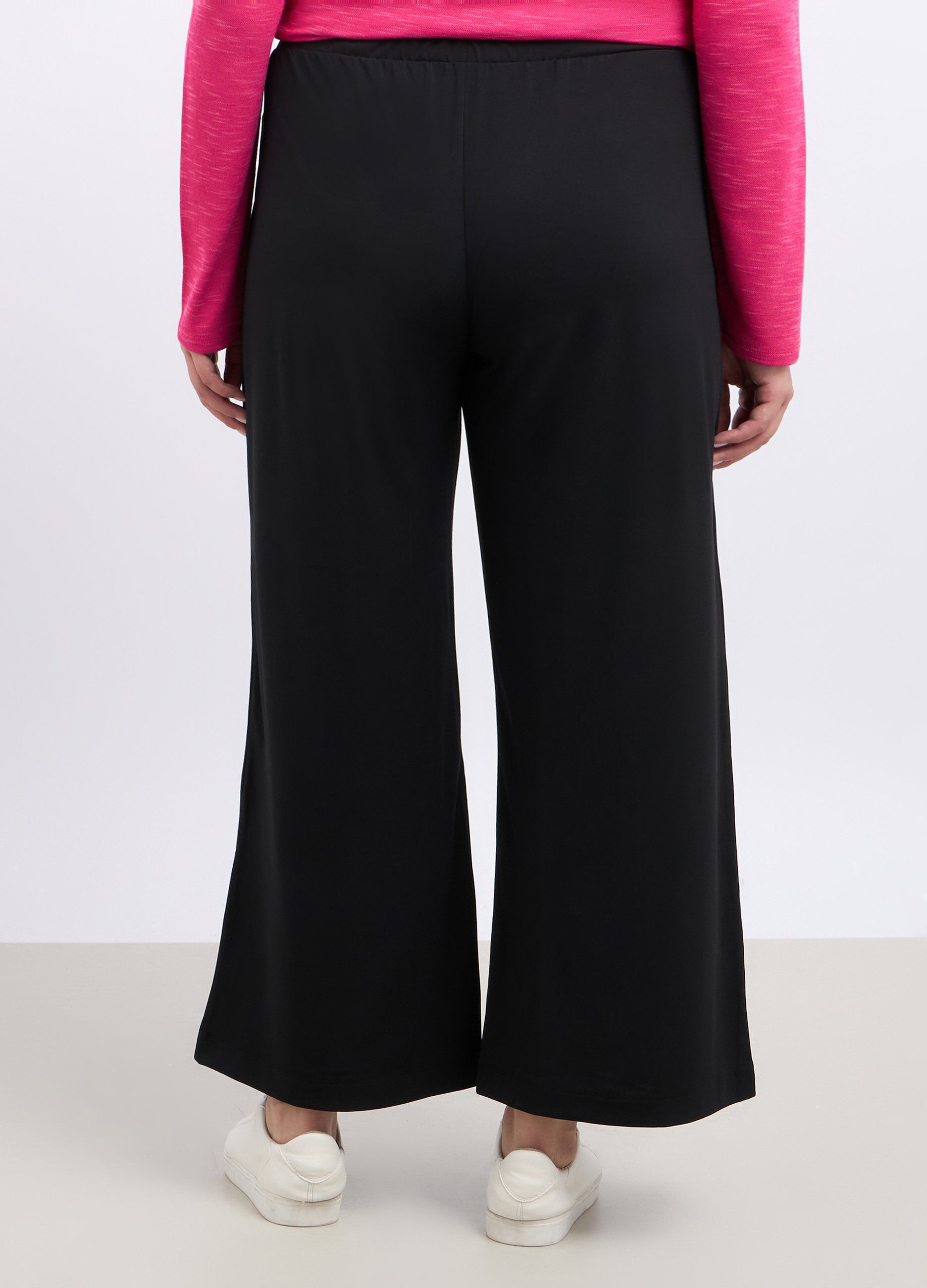 Pantaloni in jersey wide leg donna curvy_1