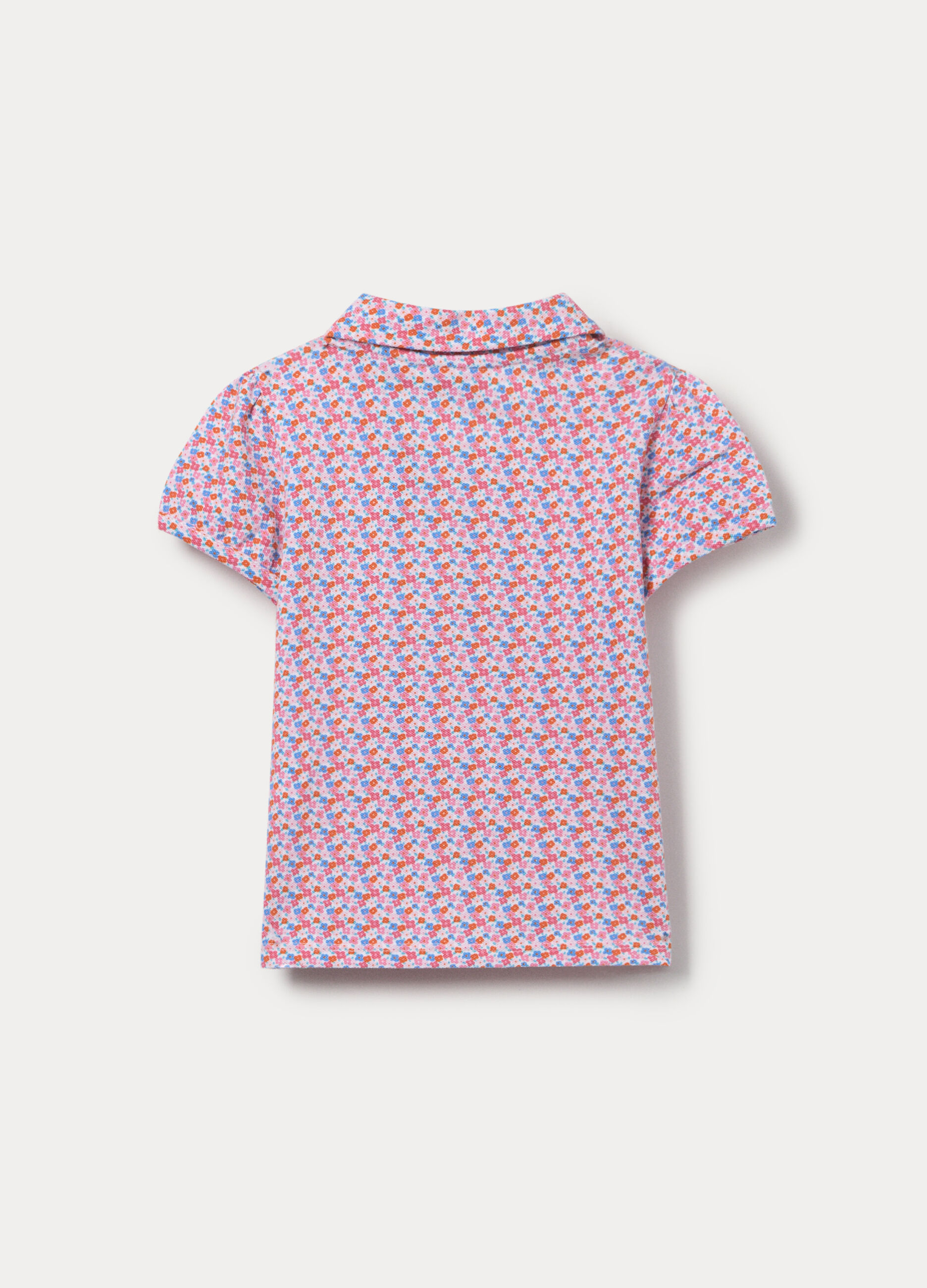 Polo in puro cotone Piquet bimba_2