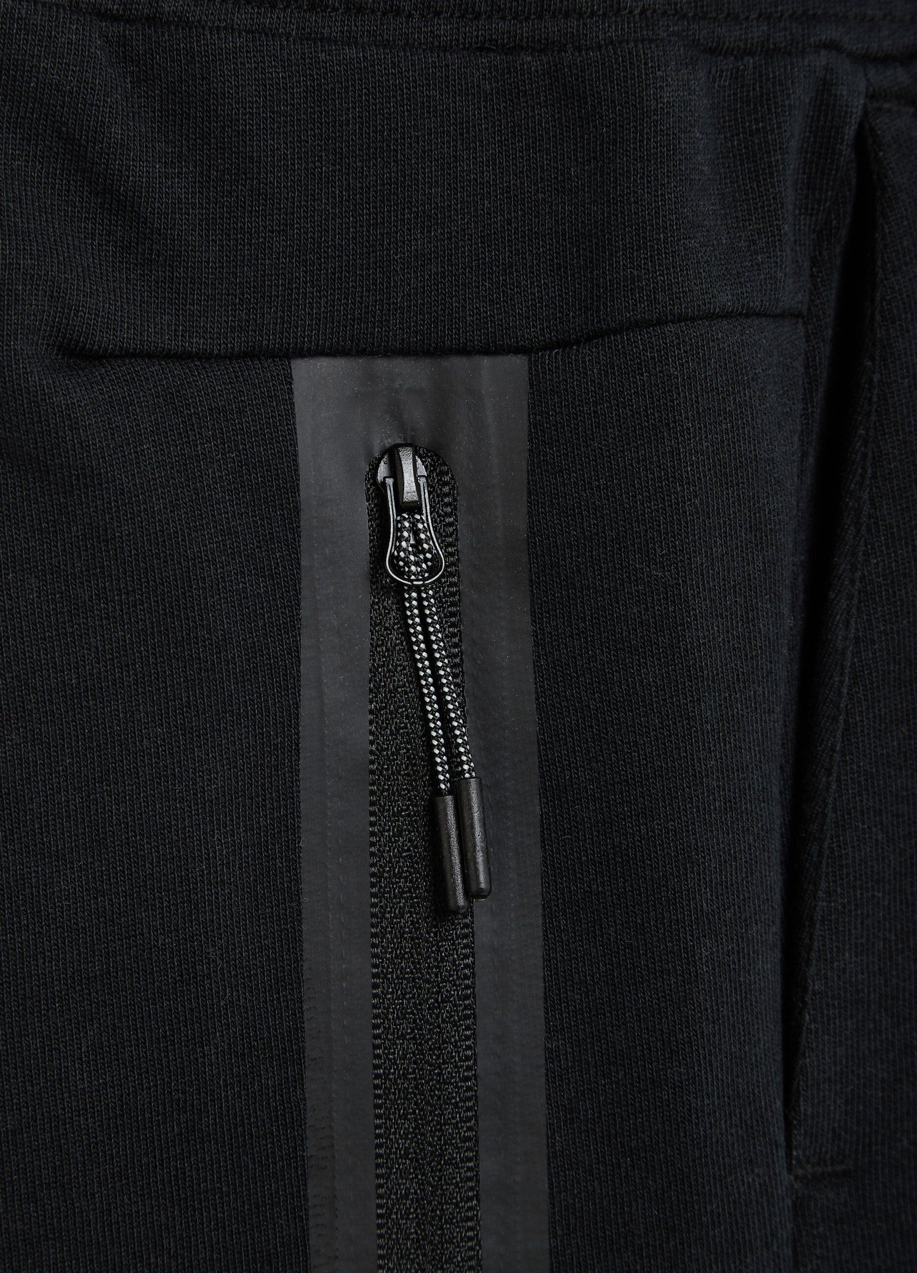 Pantaloncini jogger tinta unita in felpa di cotone ragazzo