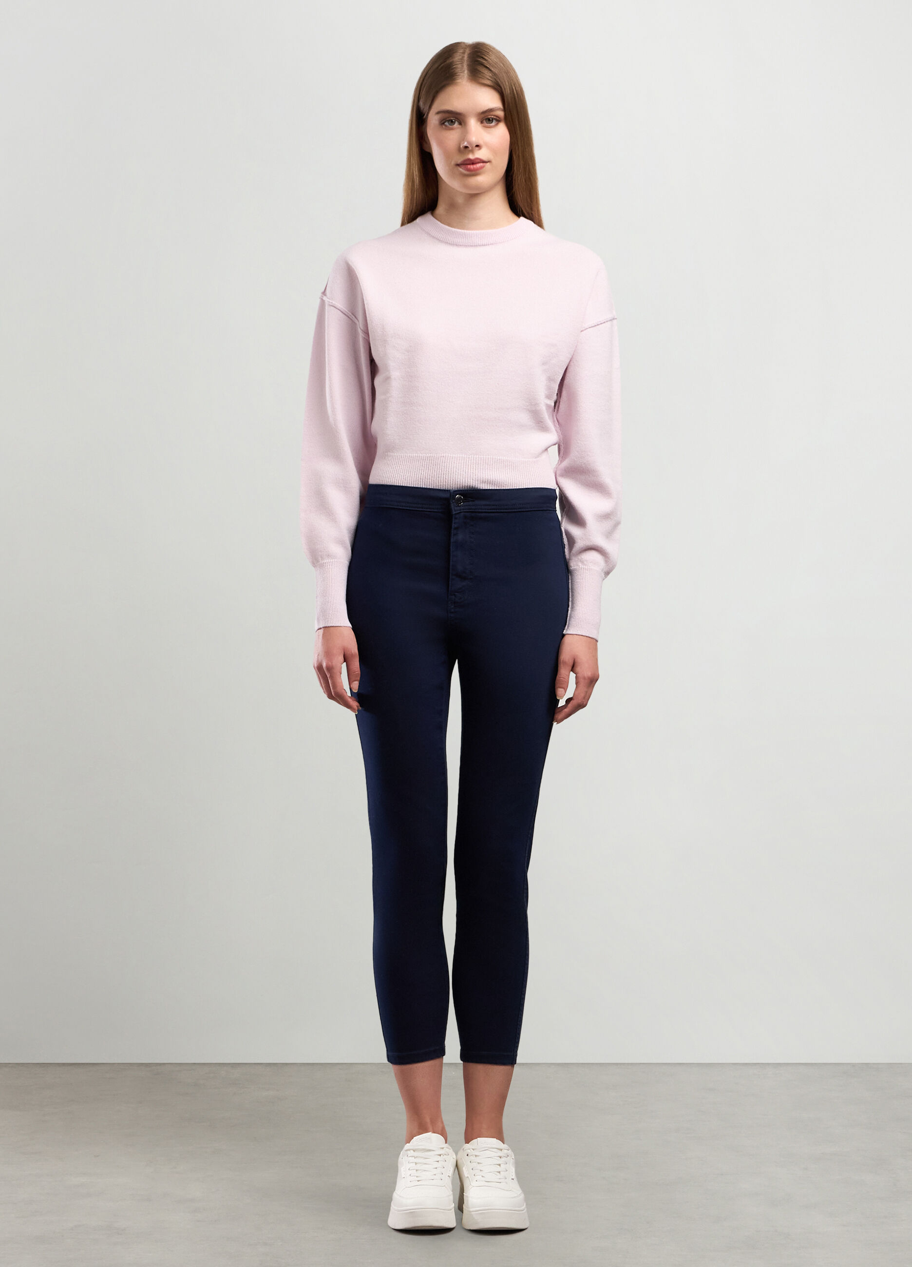 Treggings in misto cotone stretch donna_0