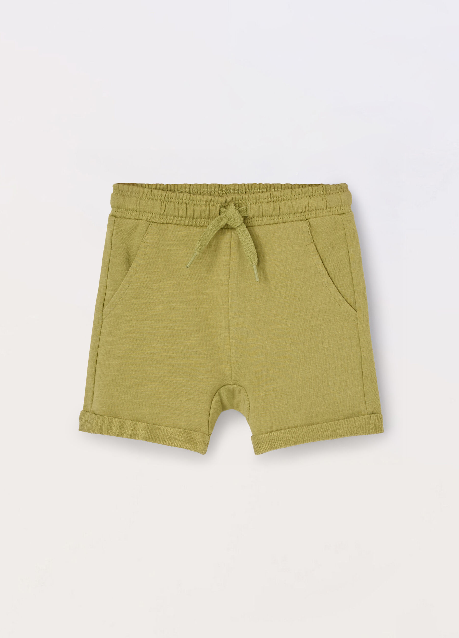 Shorts in french terry slub neonato_0