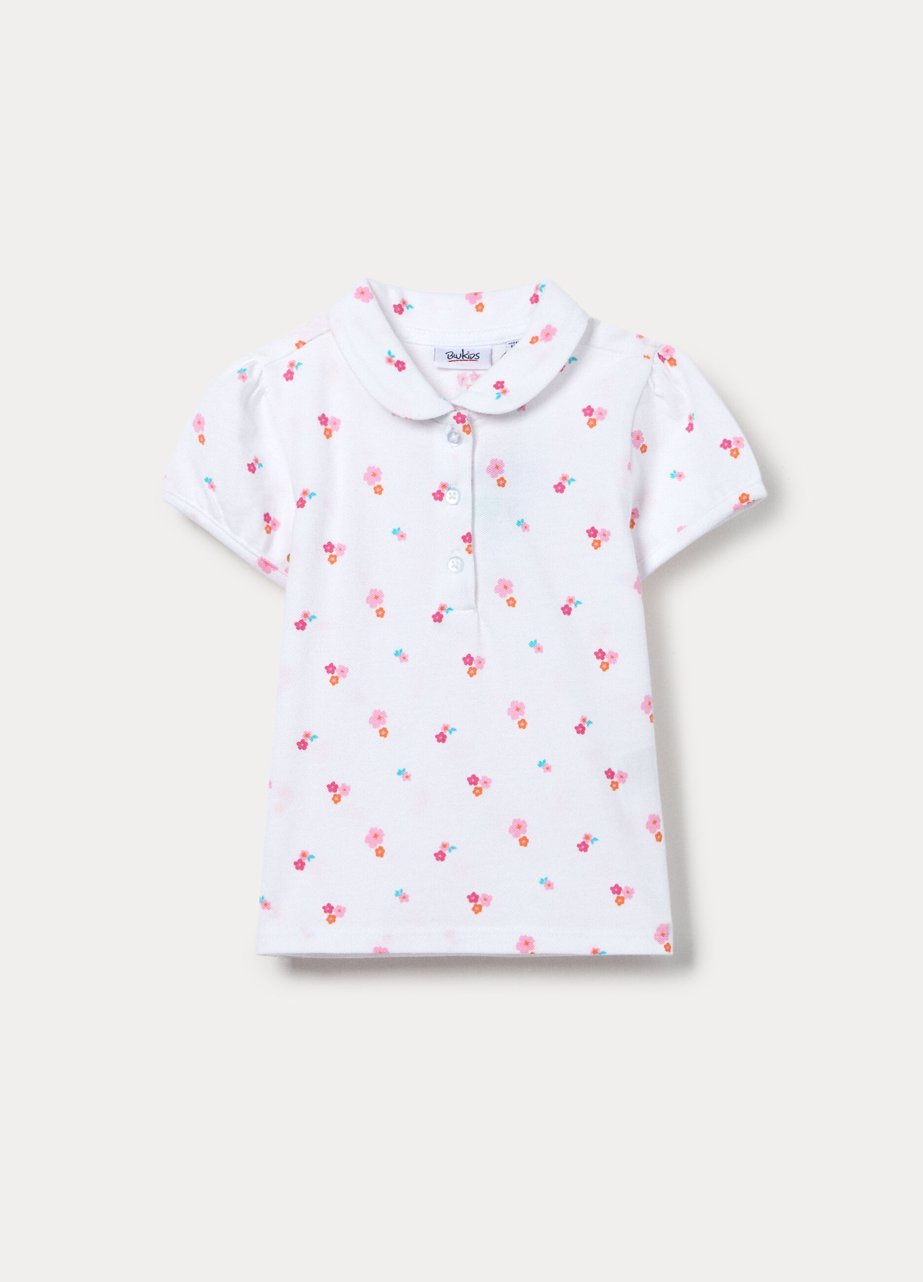 Polo in puro cotone Piquet bimba_0