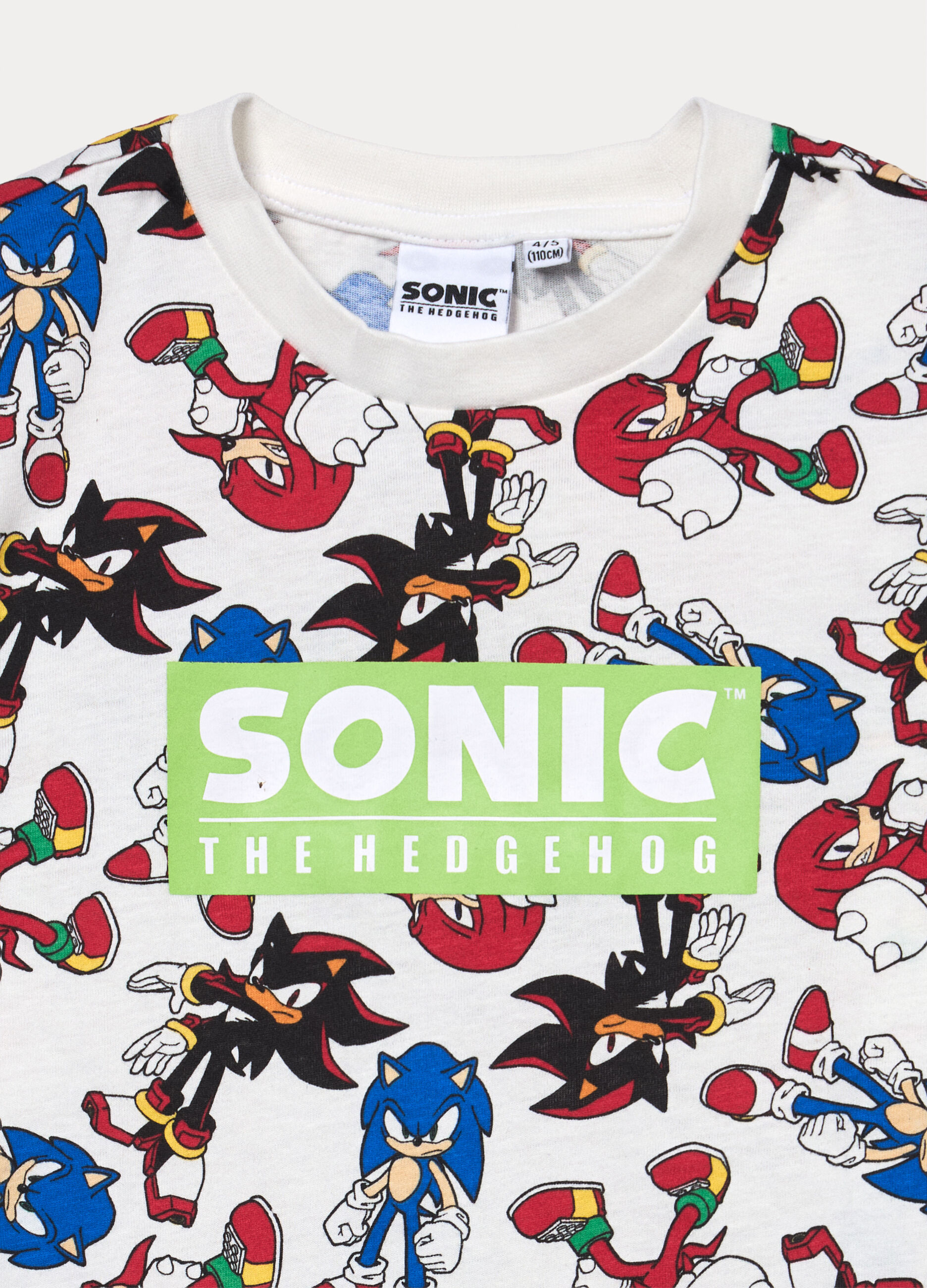 Set pigiama corto Sonic in jersey di puro cotone bambino _2