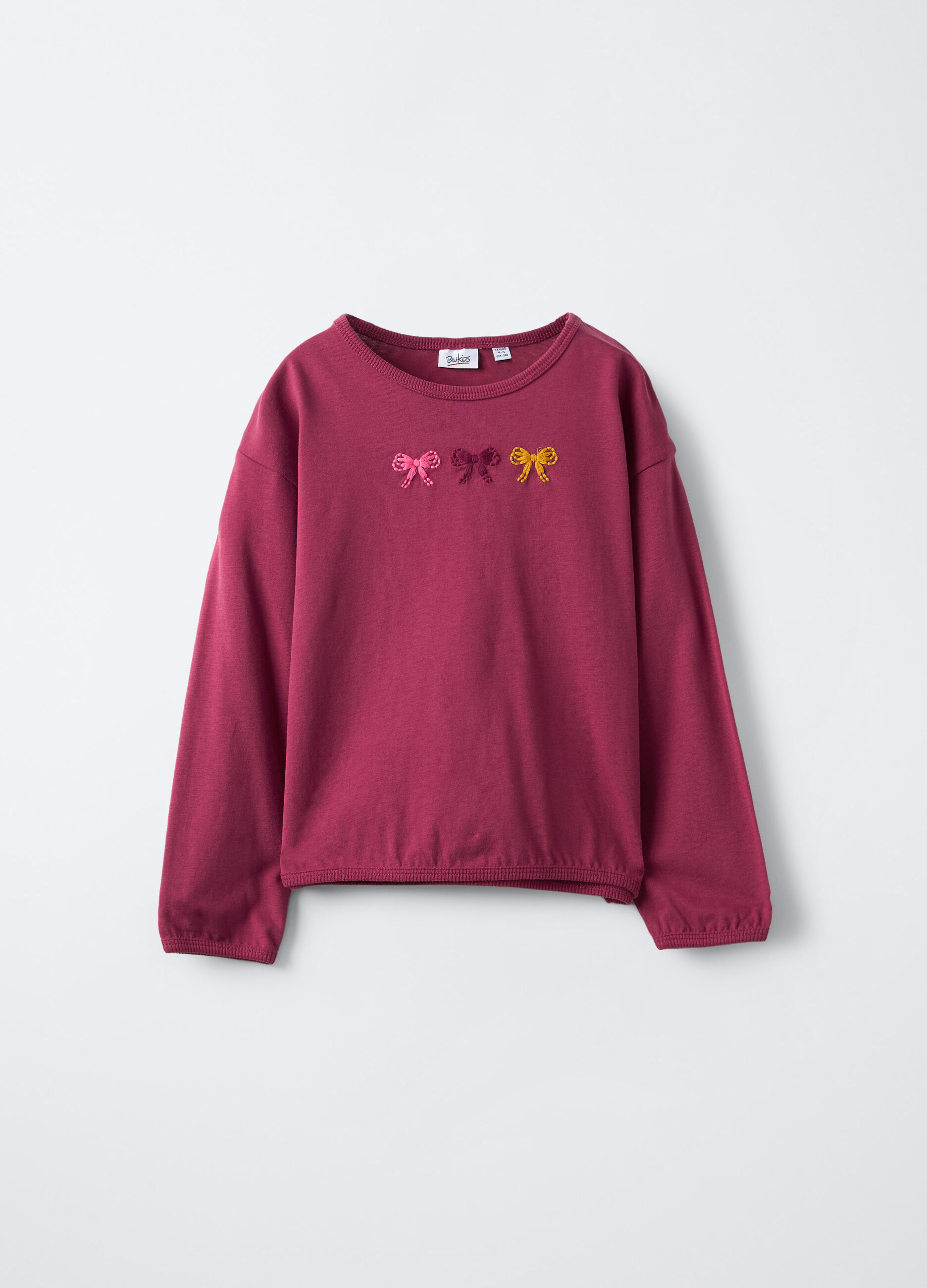 T-shirt in jersey di puro cotone bambina_0