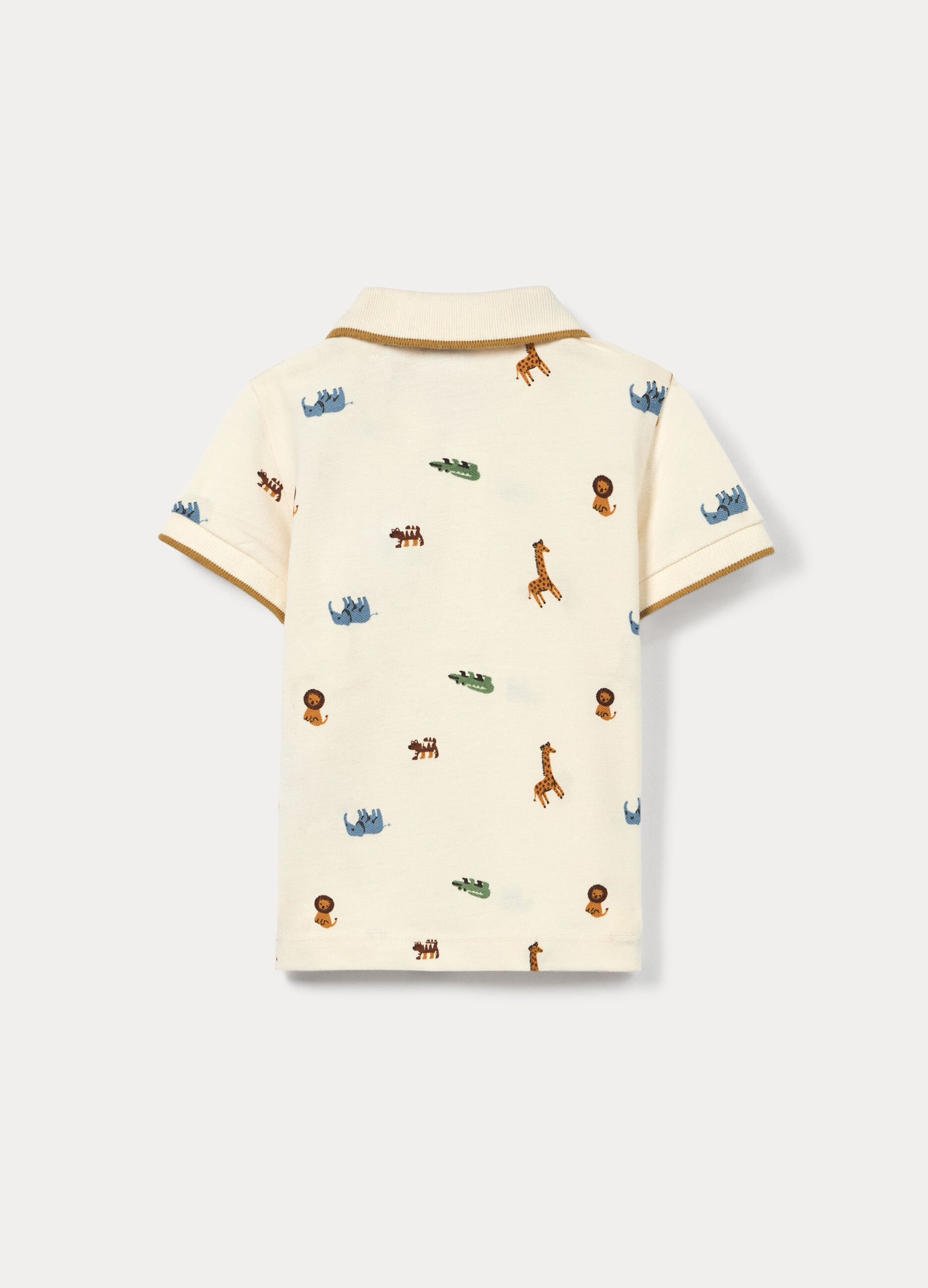 Polo in puro cotone Piquet bimbo_1