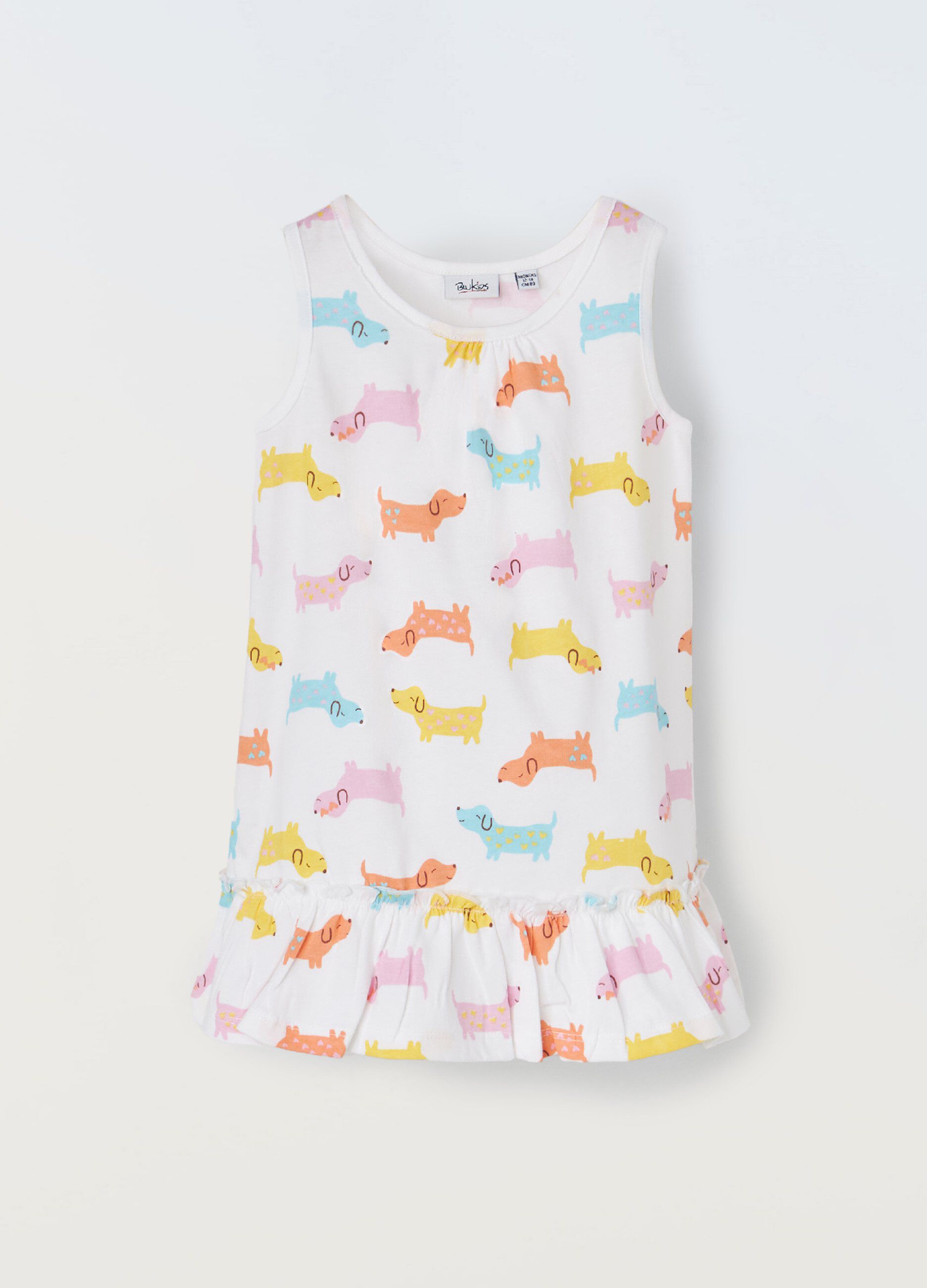 Vestito in puro cotone neonata_0