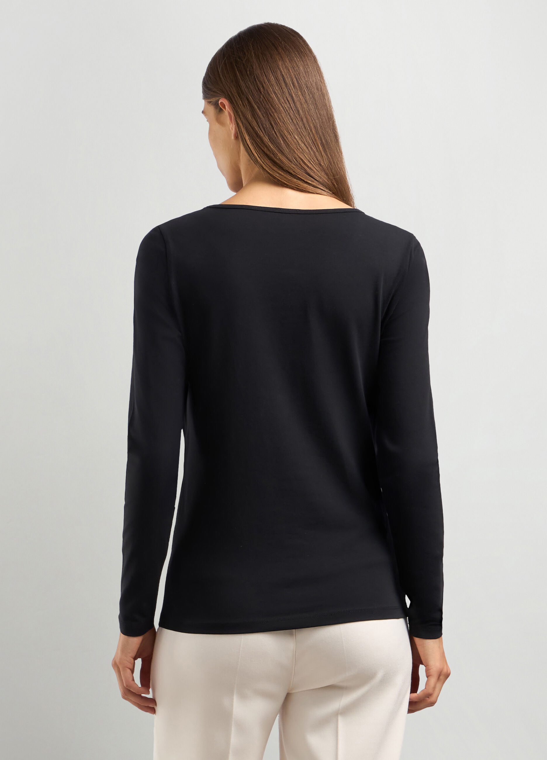 T-shirt in cotone stretch donna_1