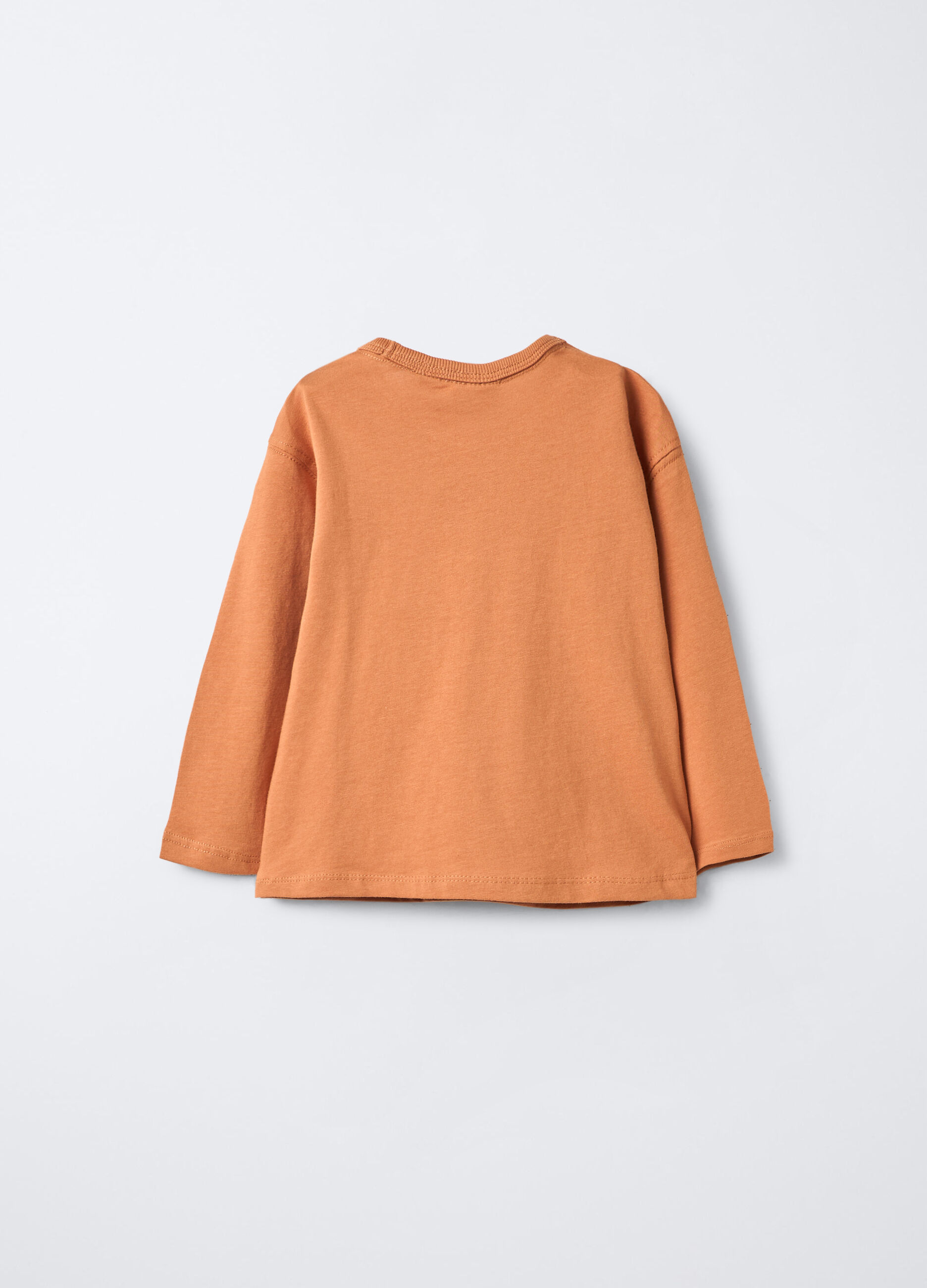T-shirt girocollo in jersey di puro cotone bimbo_1