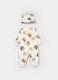 Tutina in puro cotone fleece + berretto _1