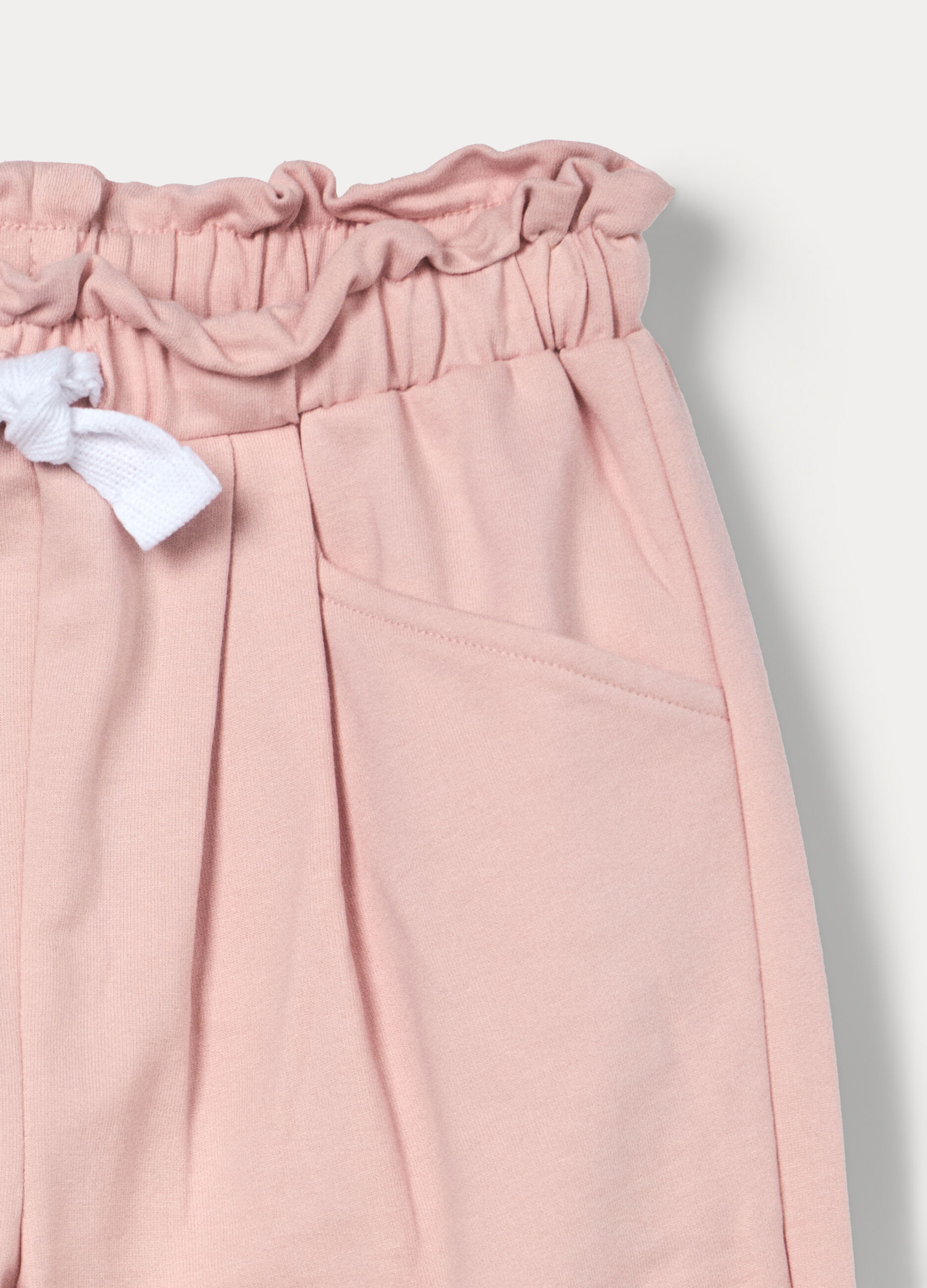 Jogger in french terry di puro cotone bimba_2