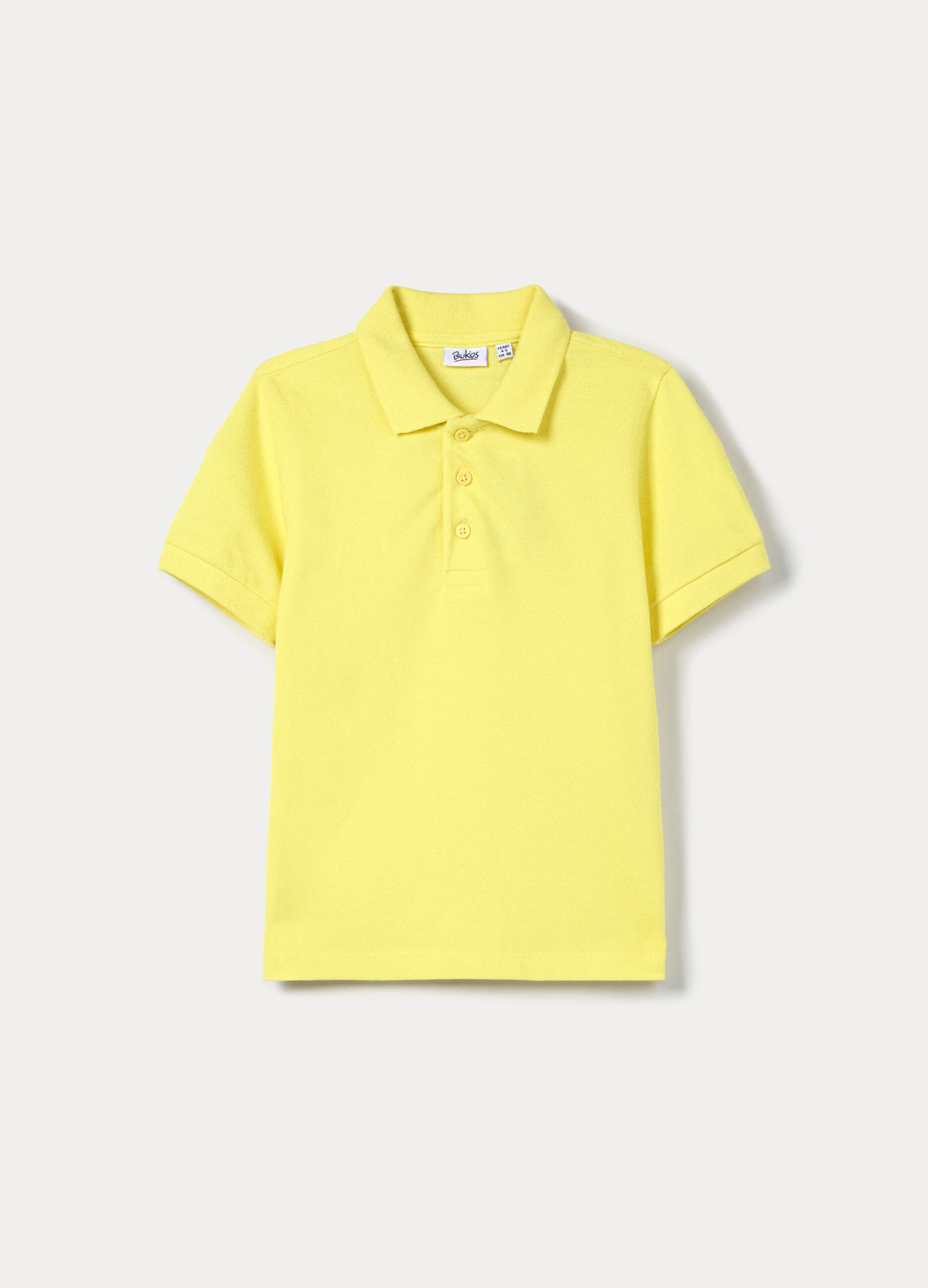 Polo in puro cotone piquet bambino_0