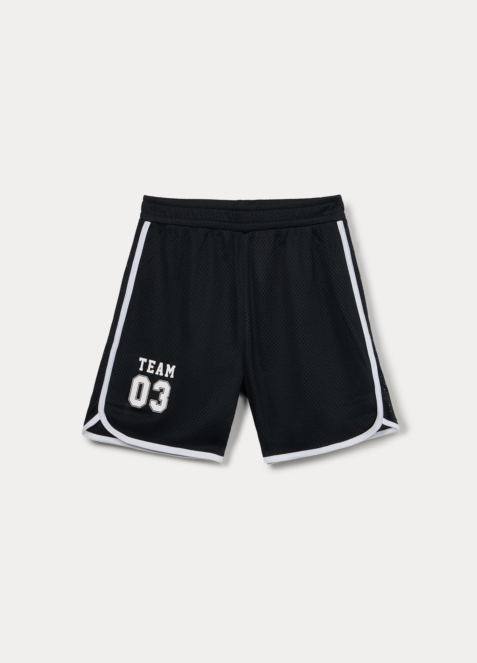 Shorts in tessuto mesh ragazza_0