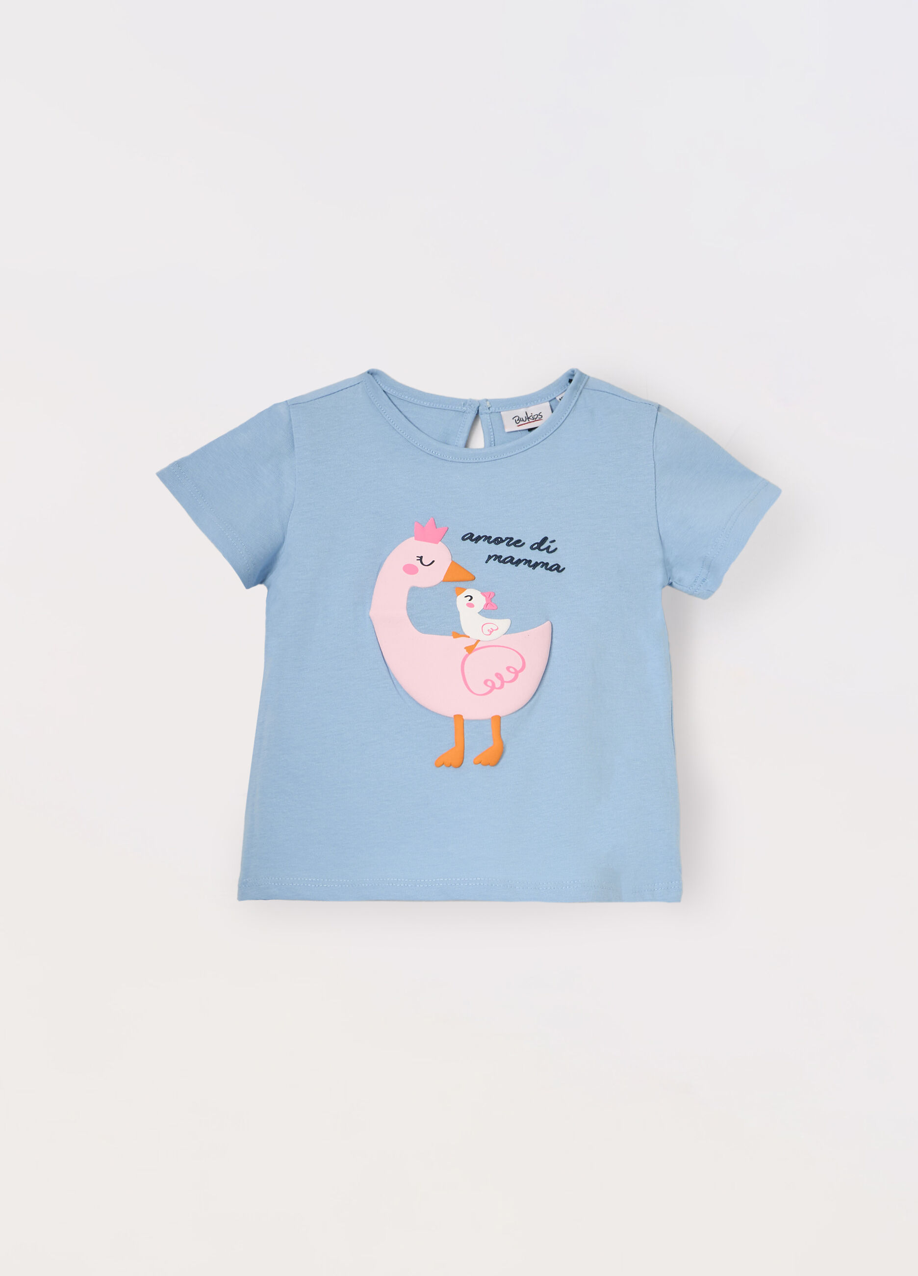 T-shirt in jersey di puro cotone neonata_0