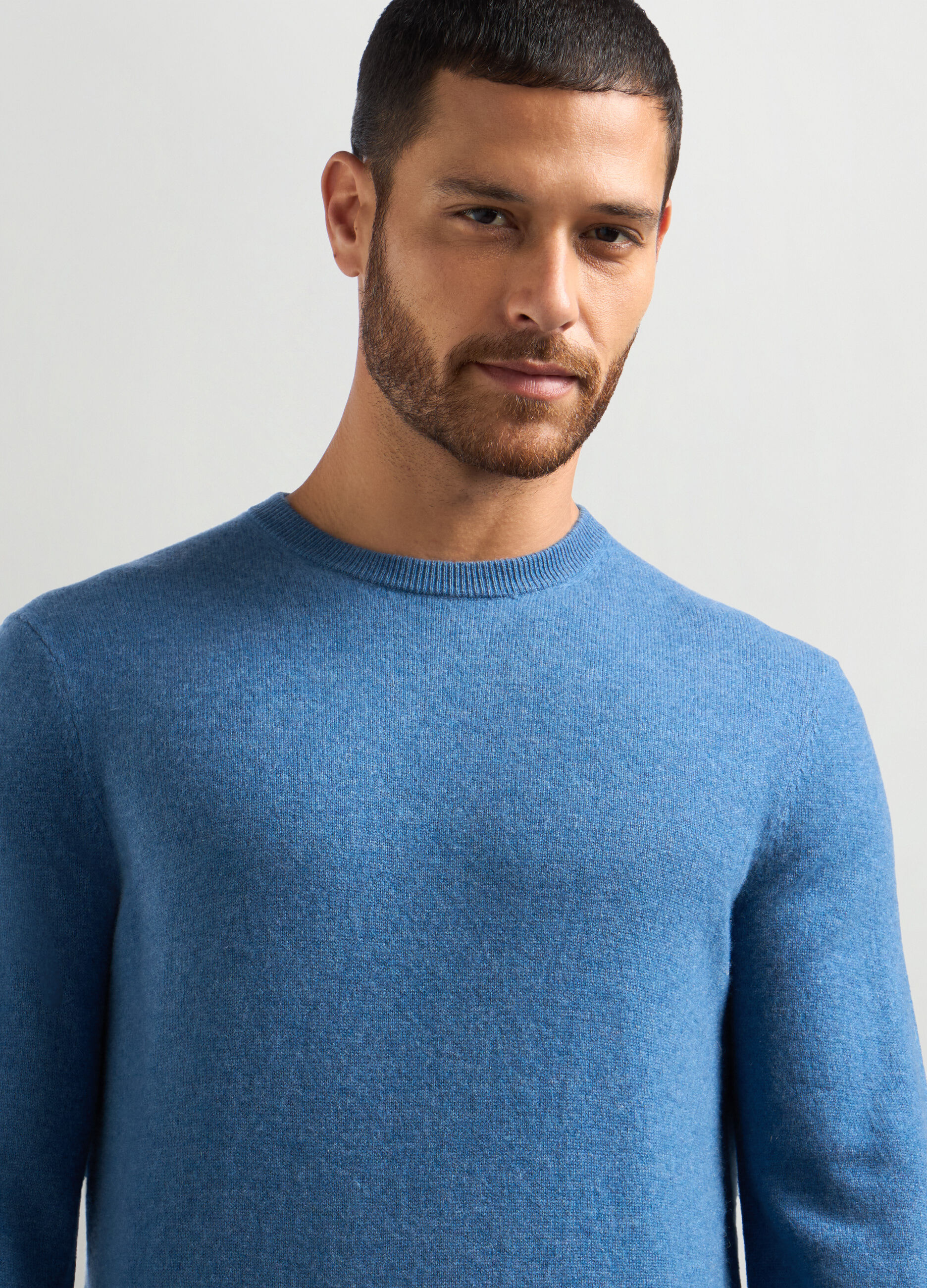 Pullover girocollo in puro cashmere uomo_2