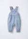 Salopette in denim di puro cotone Fit Regular neonata_0