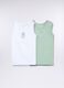 Pack 2 canotte intime in jersey di puro cotone _0