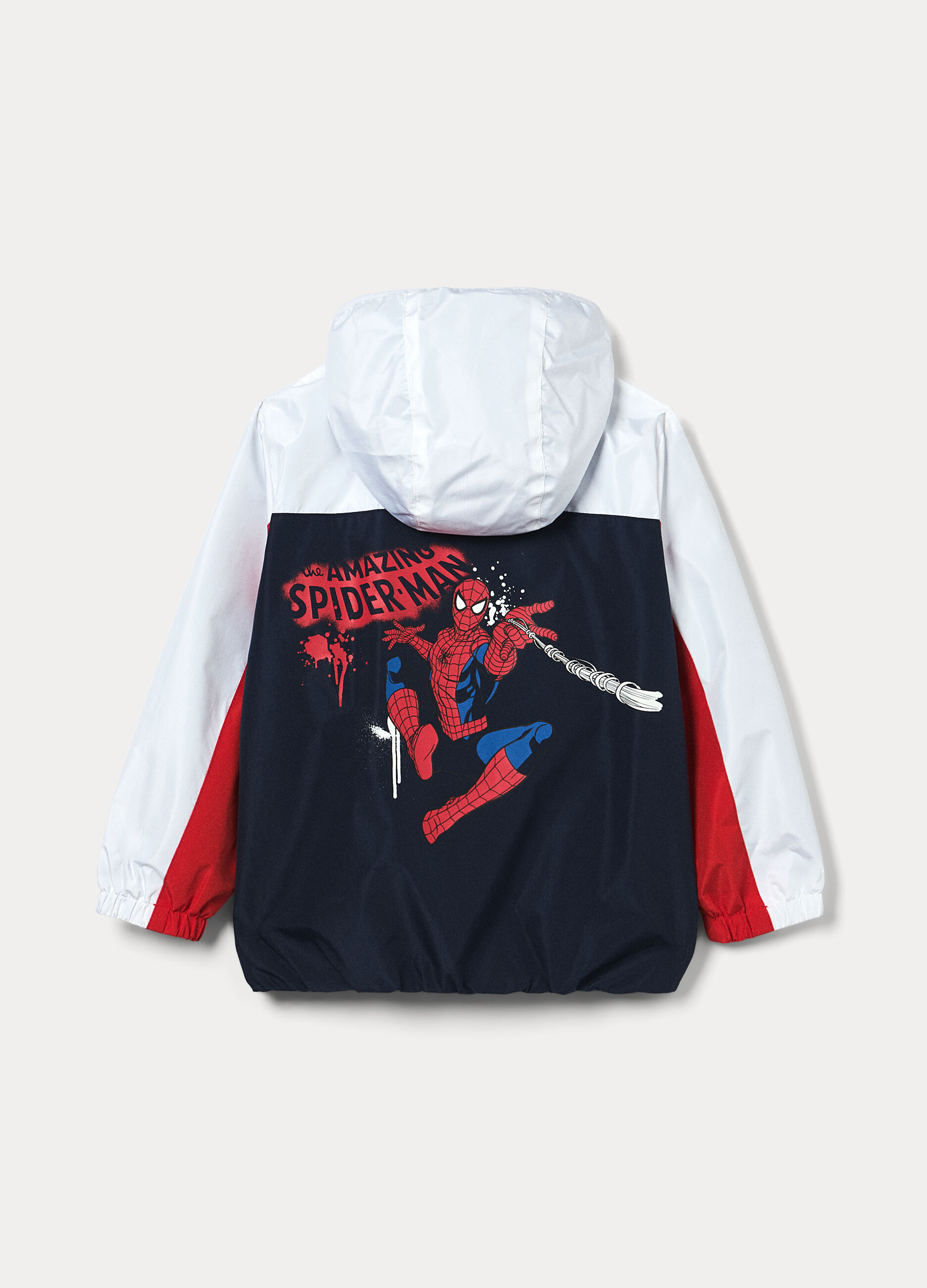 Giacca antipioggia Spider Man con cappuccio bambino_1