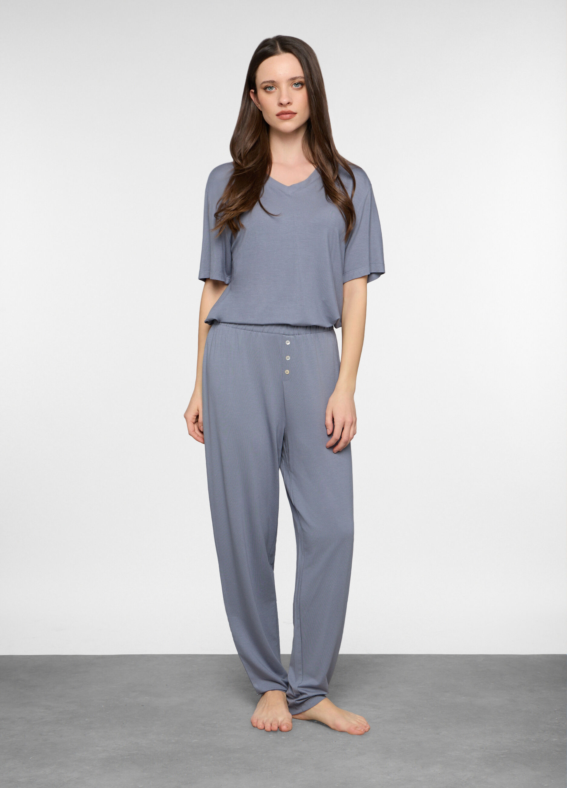 Pantaloni in jersey stretch donna_0