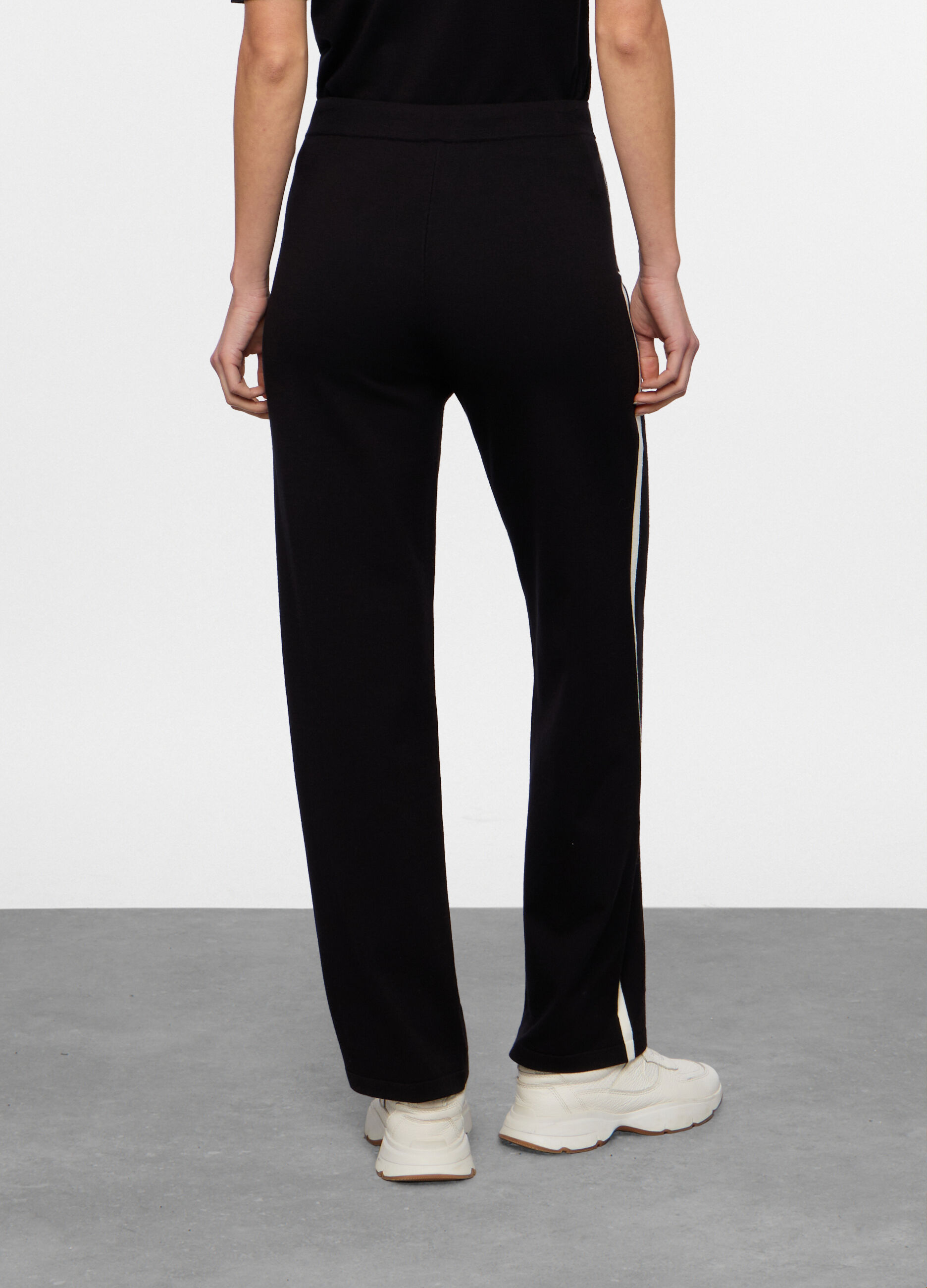 Pantaloni confort fit in punto Milano stretch donna_1