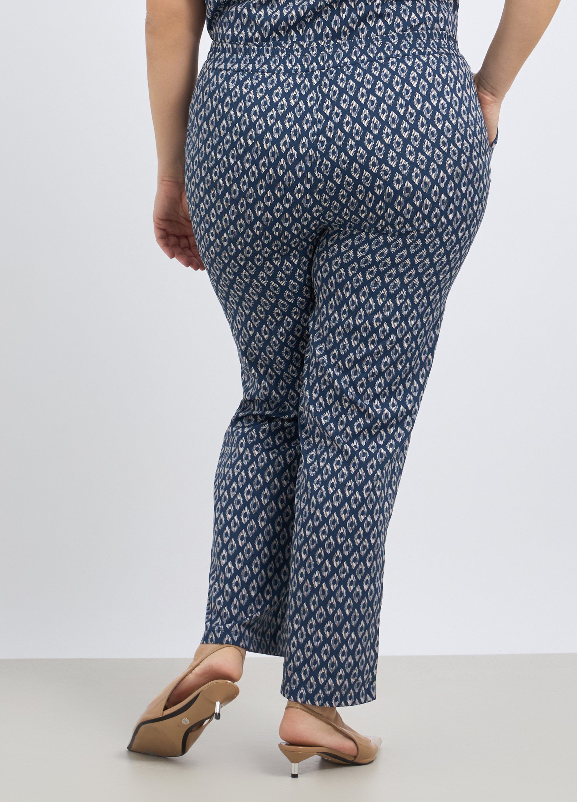 Pantaloni con stampa donna curvy_1
