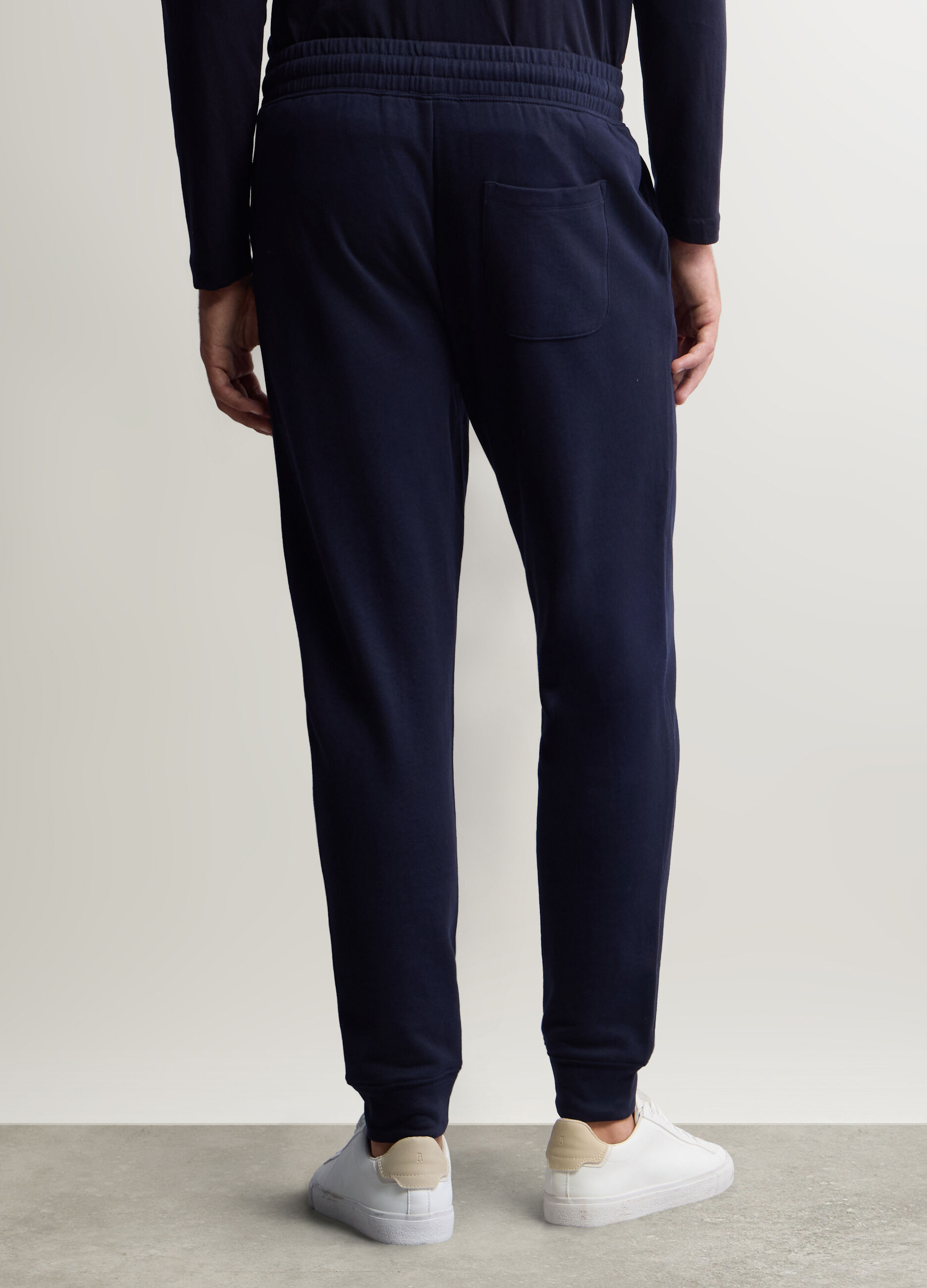 Jogger slim fit in felpa di cotone uomo