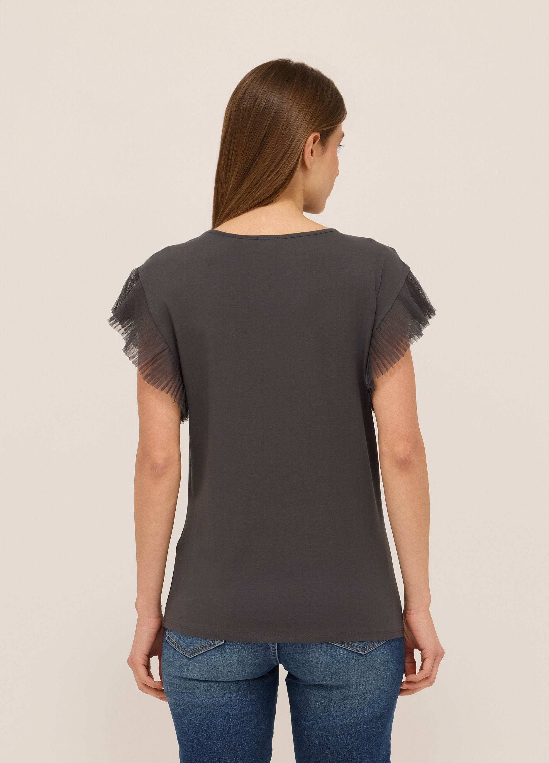 Canotta in jersey di cotone stretch donna_1