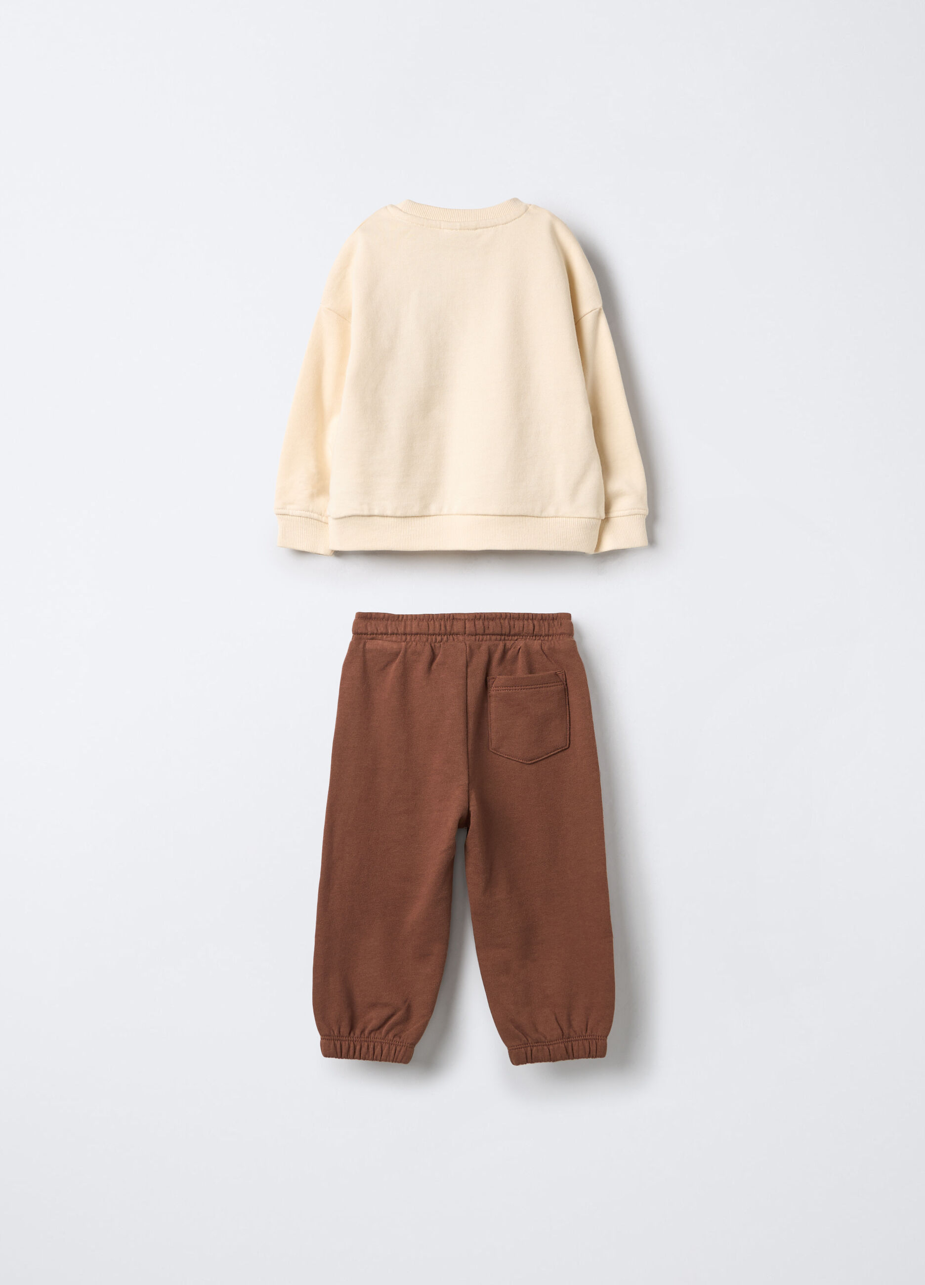 Jogging set in puro cotone garzato bimbo_1